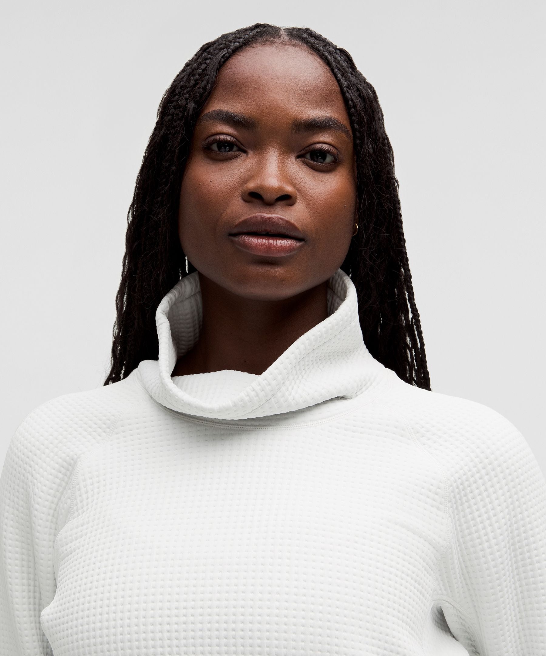 Lululemon Women's Waffle-Knit Funnel-Neck Long-Sleeve Shirt