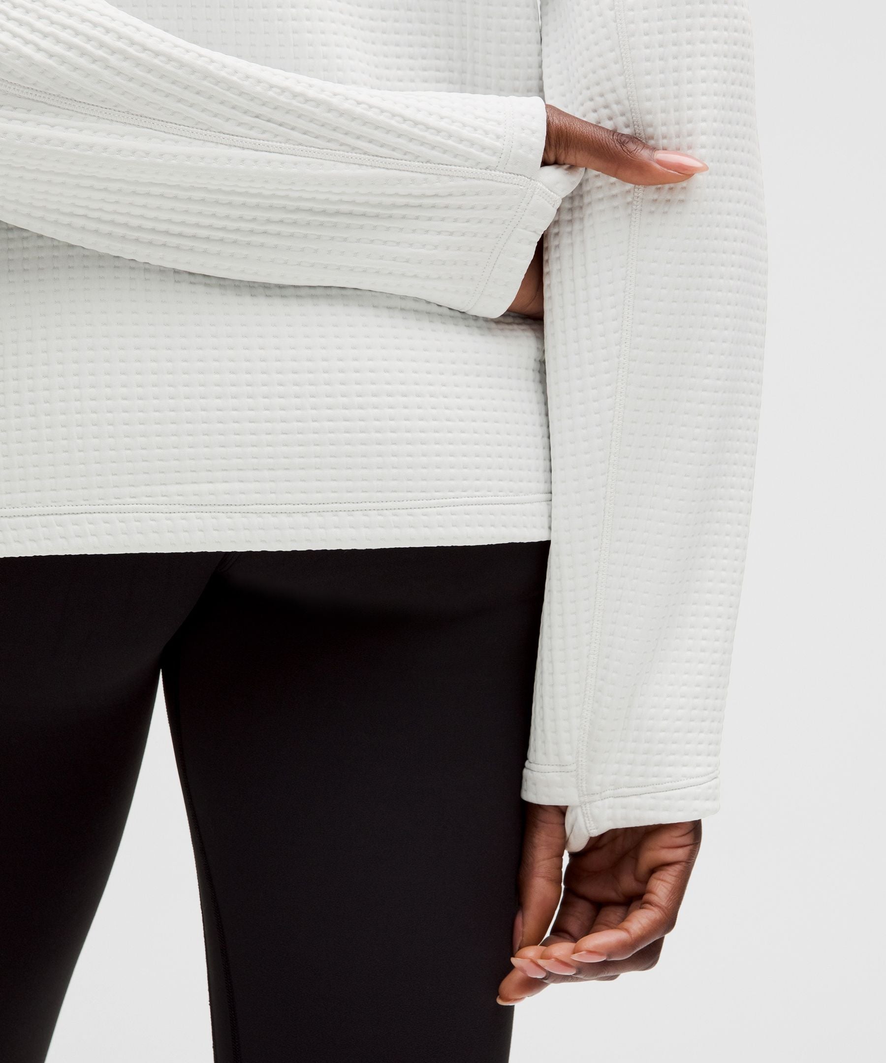 Lululemon Women's Waffle-Knit Funnel-Neck Long-Sleeve Shirt