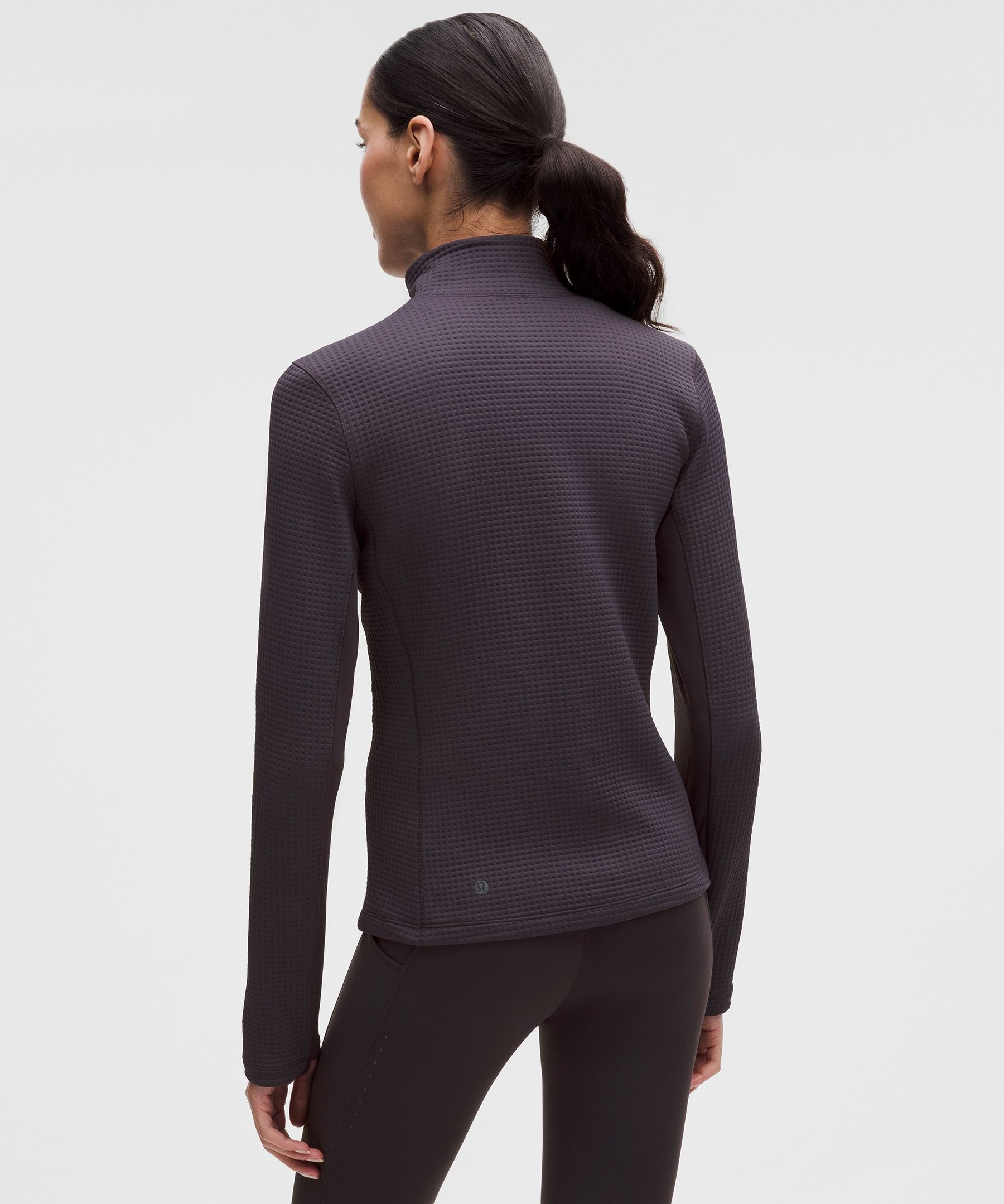 Lululemon Women's Waffle-Knit Half-Zip Long-Sleeve Shirt