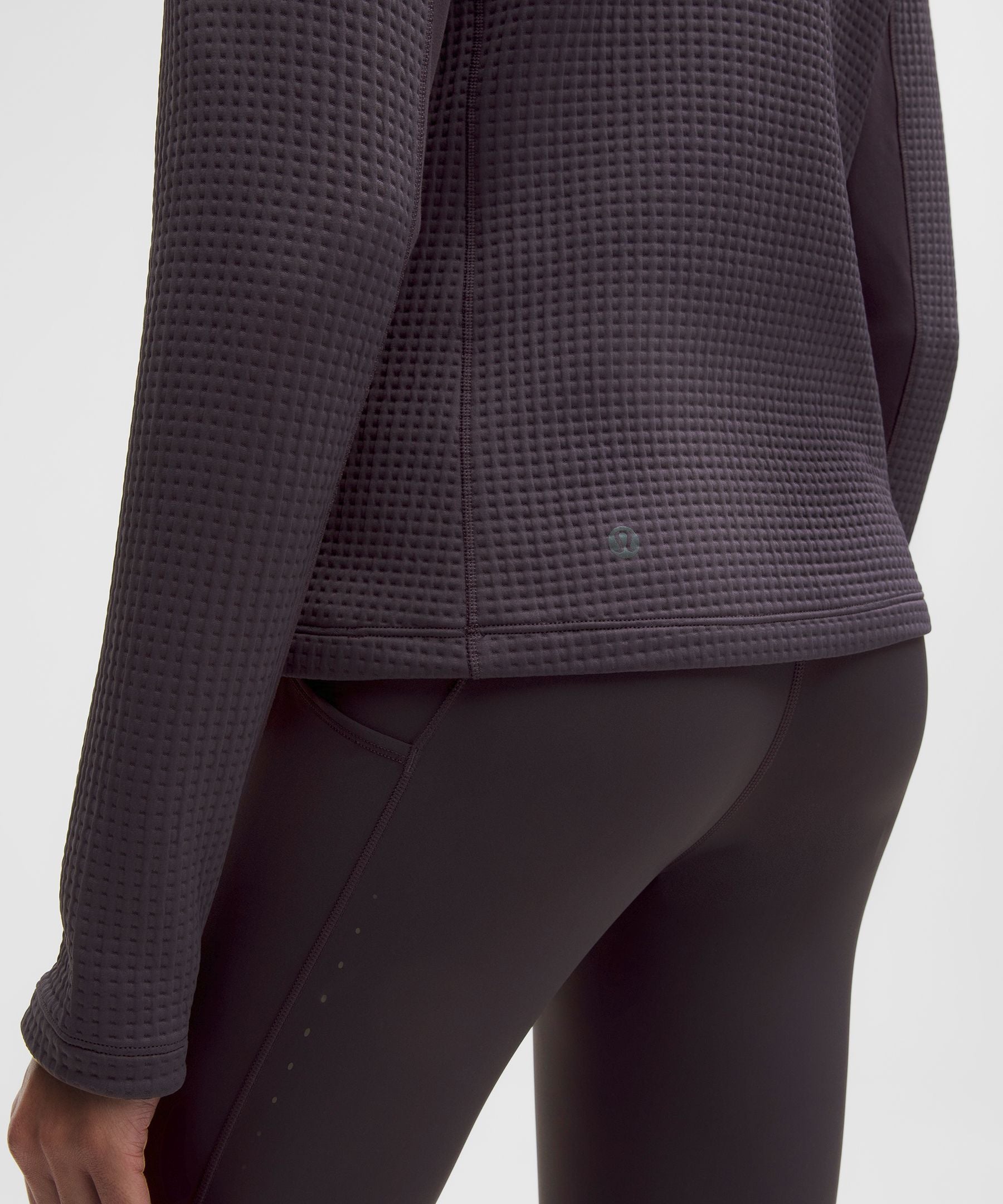 Lululemon Women's Waffle-Knit Half-Zip Long-Sleeve Shirt