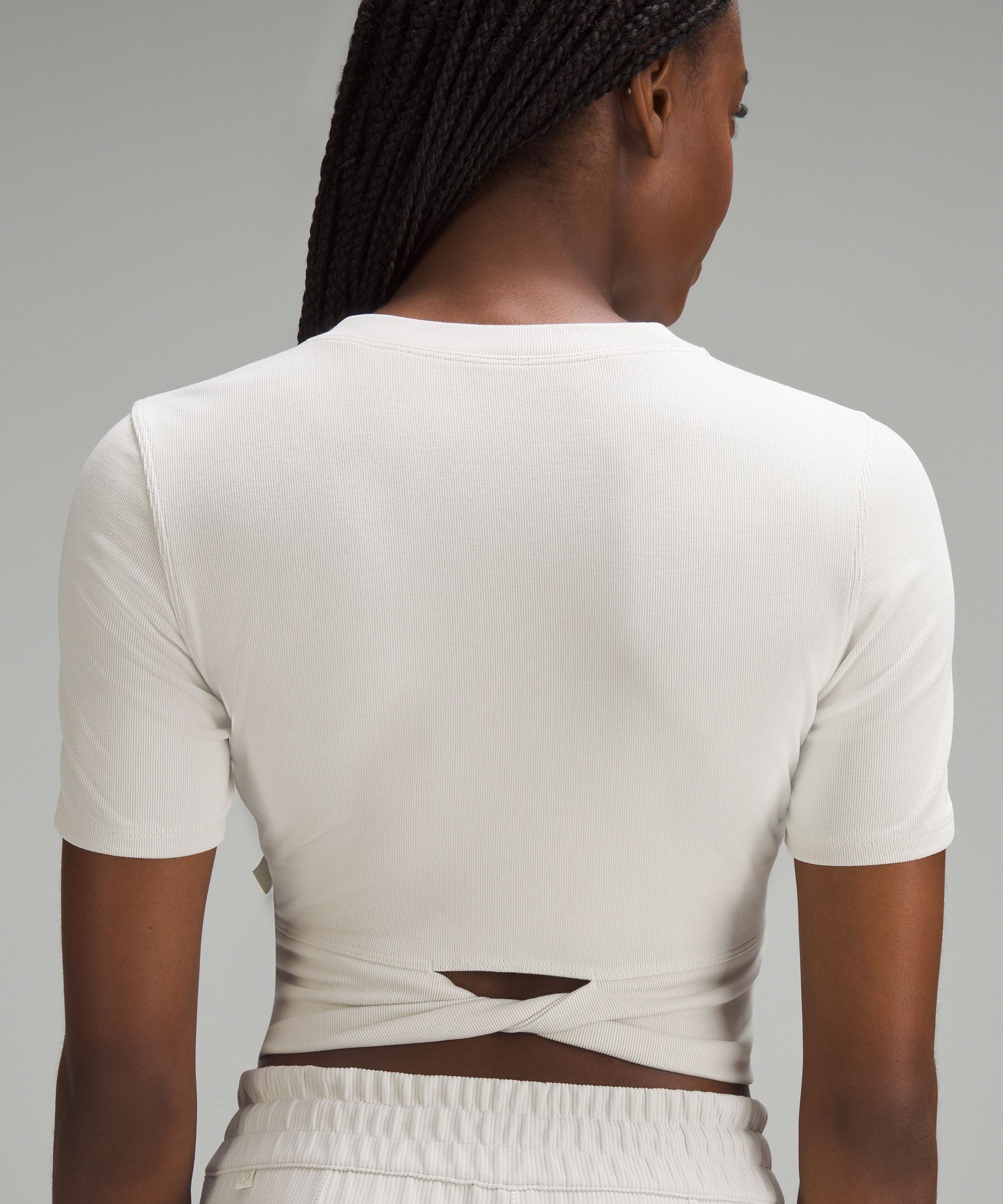 Lululemon Women's Twist-Back Ribbed Short-Sleeve Shirt