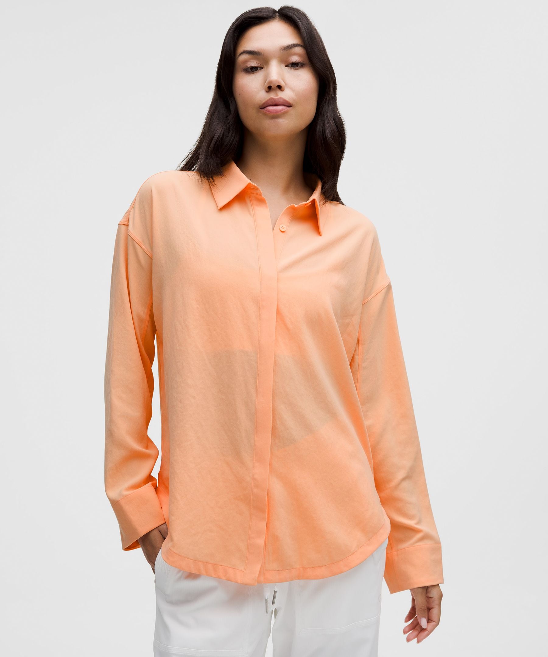 Lululemon Women's Long Button-Front Shirt