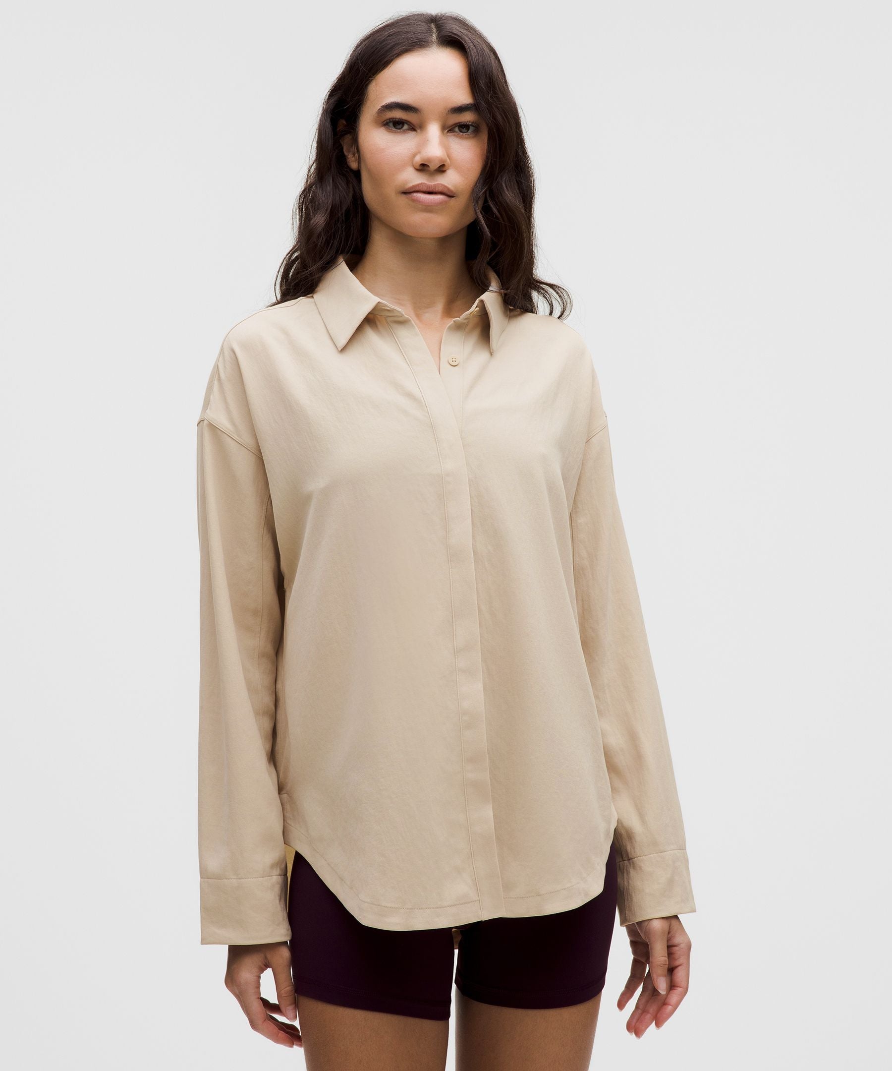 Lululemon Women's Long Button-Front Shirt