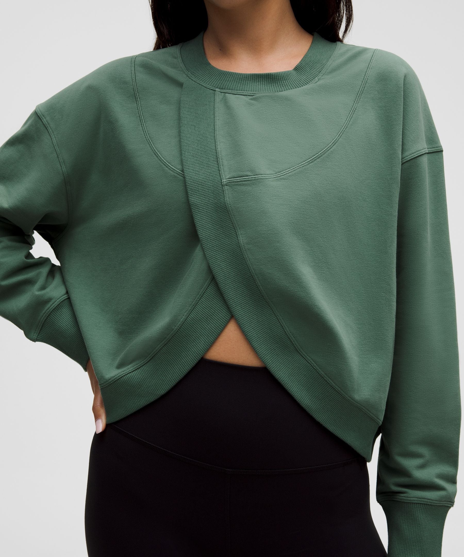 Lululemon Women's Lunar New Year Sueded Terry Front-Overlap Pullover