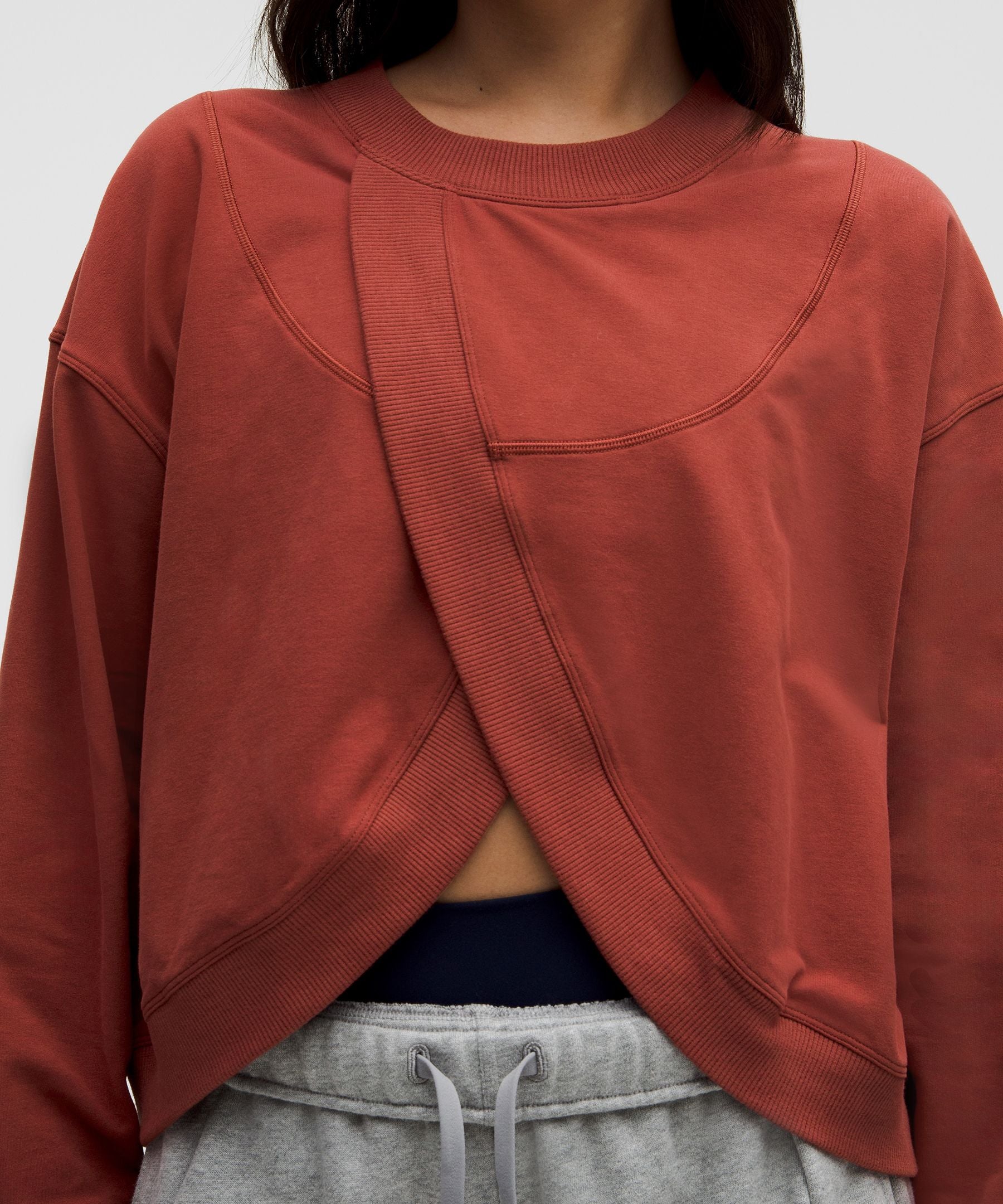 Lululemon Women's Lunar New Year Sueded Terry Front-Overlap Pullover