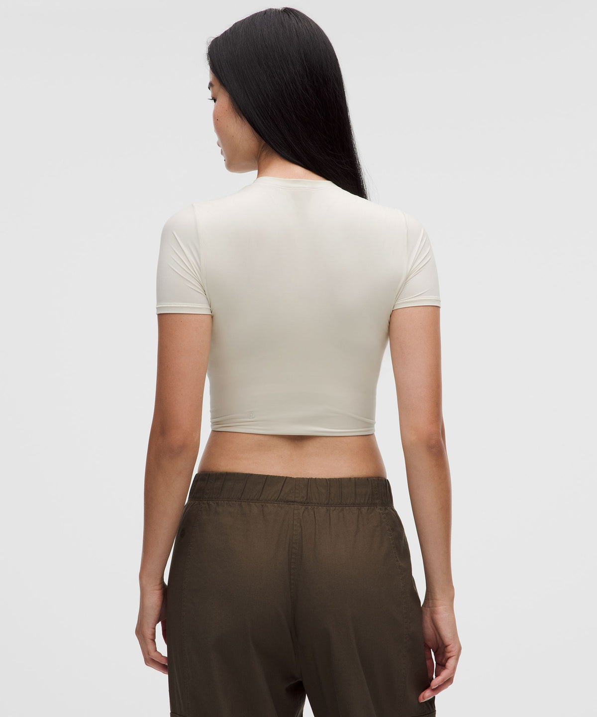 Lululemon Women's Wundermost Ultra-Soft Nulu Crewneck Cropped T-Shirt
