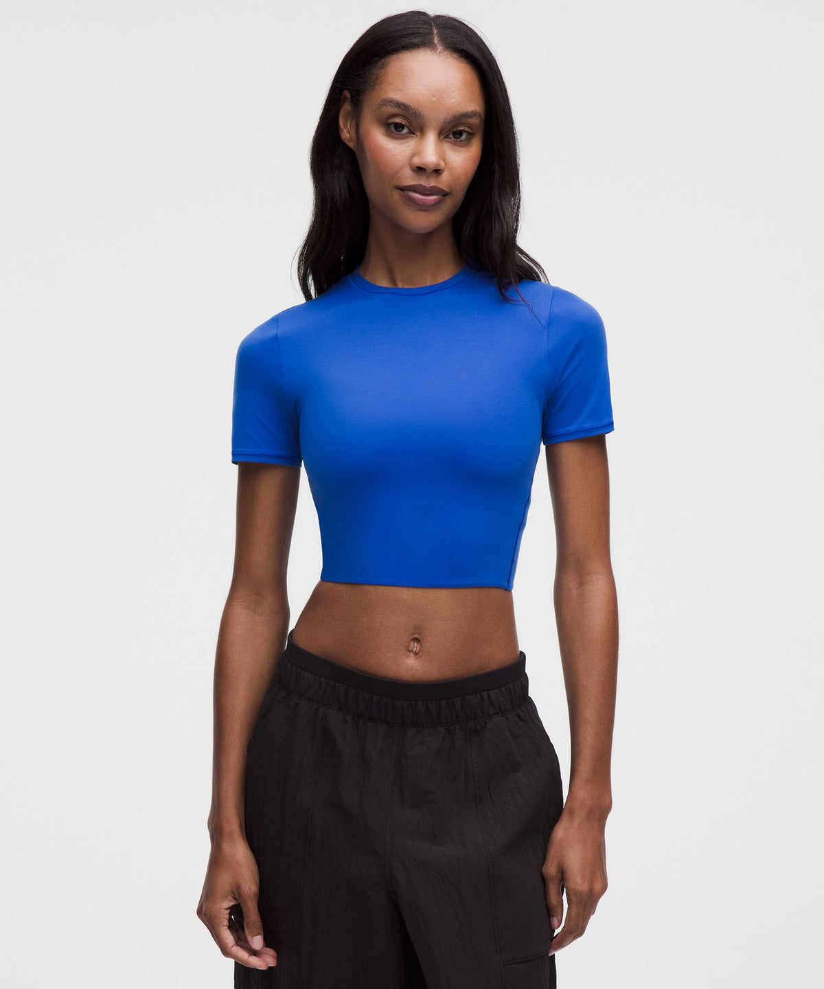 Lululemon Women's Wundermost Ultra-Soft Nulu Crewneck Cropped T-Shirt