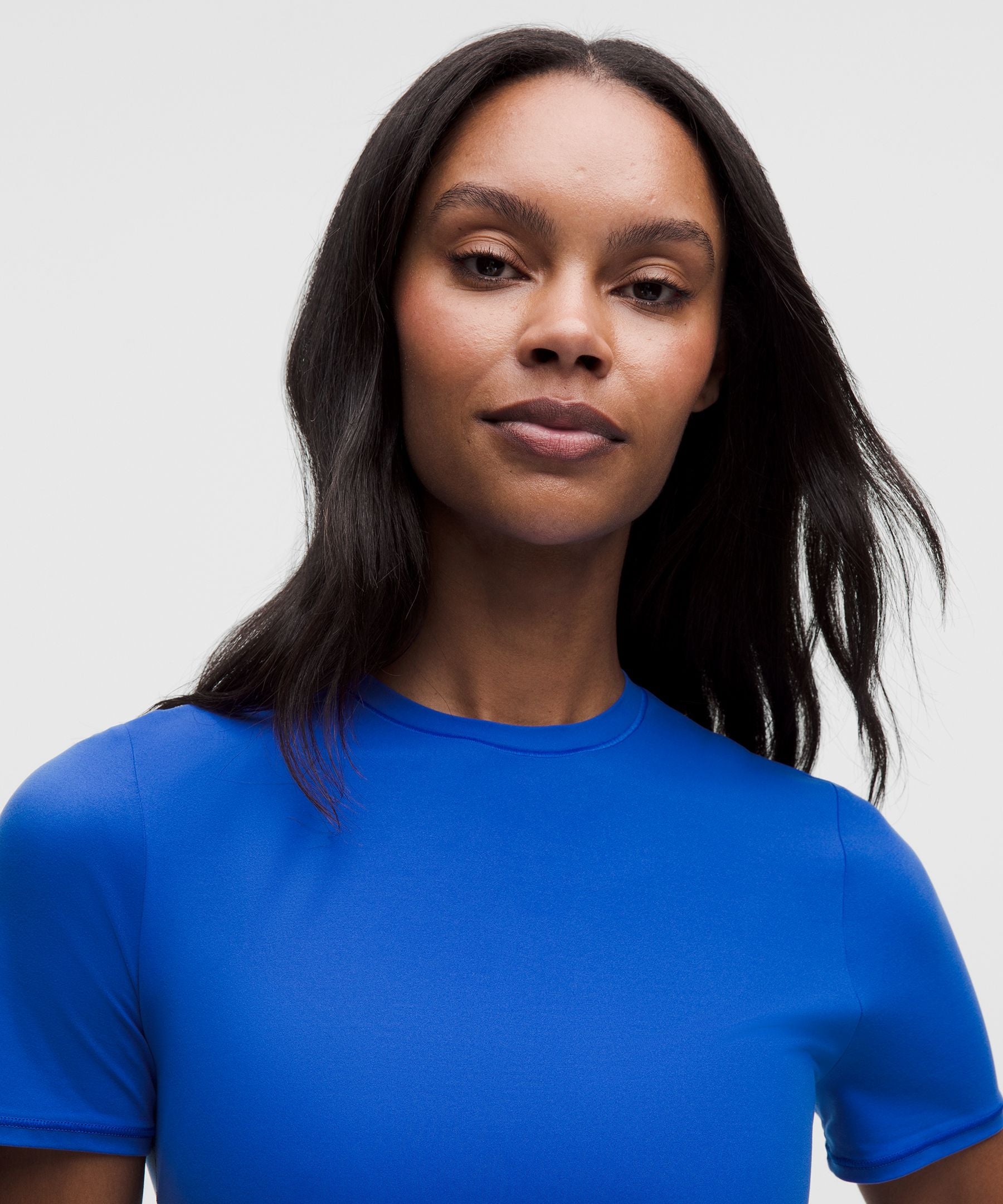 Lululemon Women's Wundermost Ultra-Soft Nulu Crewneck Cropped T-Shirt