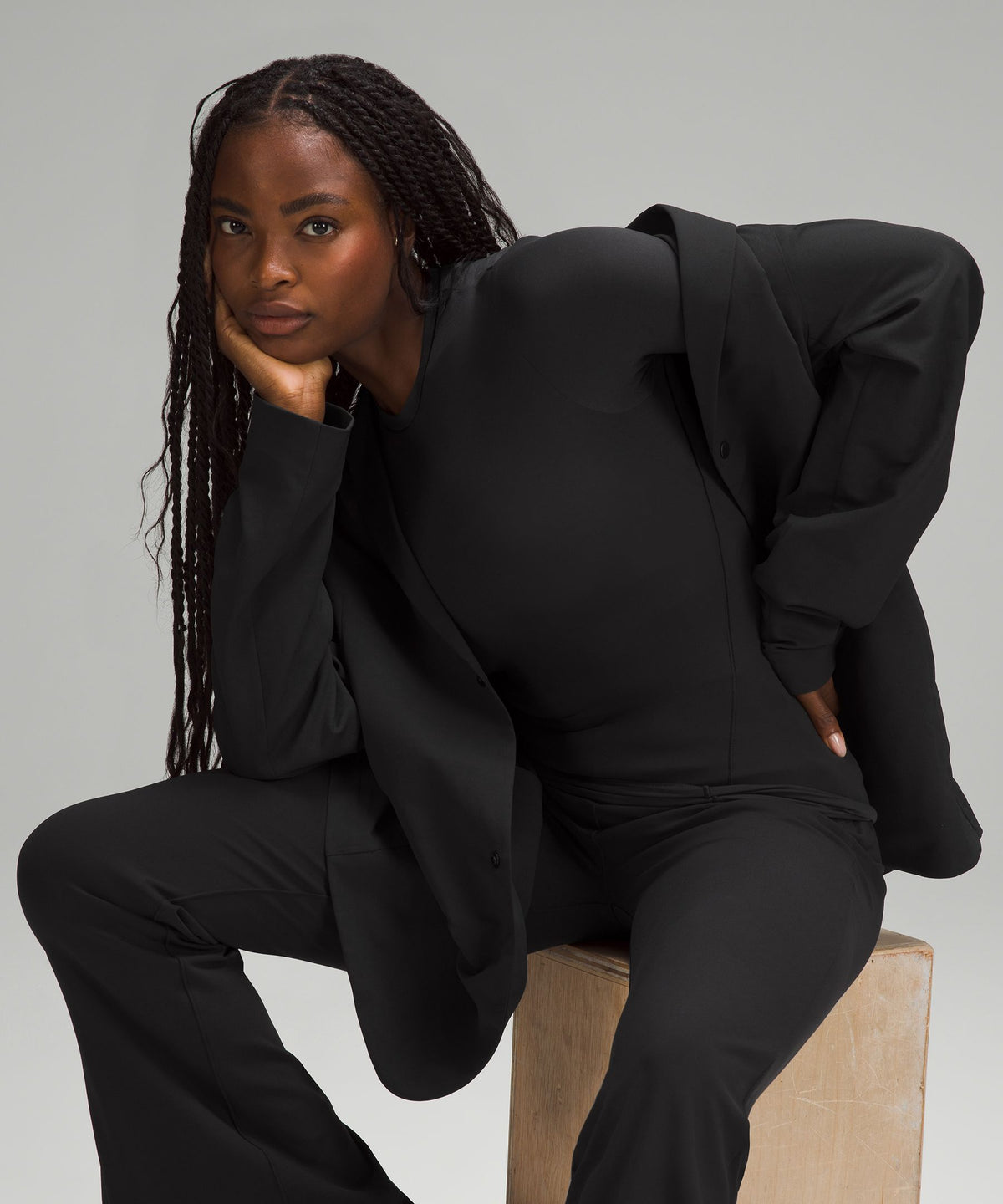 Lululemon Women's Wundermost Ultra-Soft Nulu Crewneck Long-Sleeve Shirt