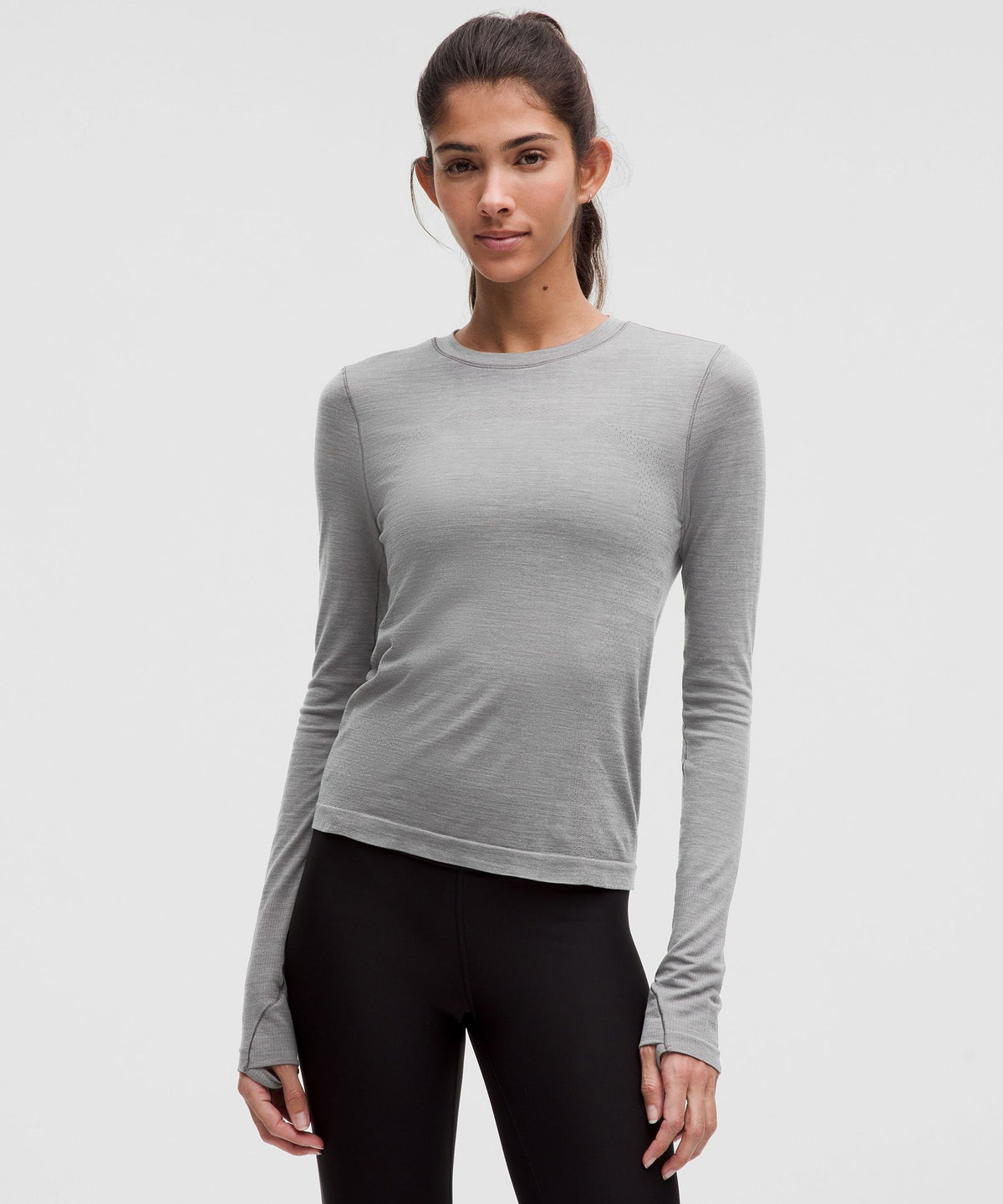 Lululemon Women's Swiftly Wool Long-Sleeve Shirt *Waist Length