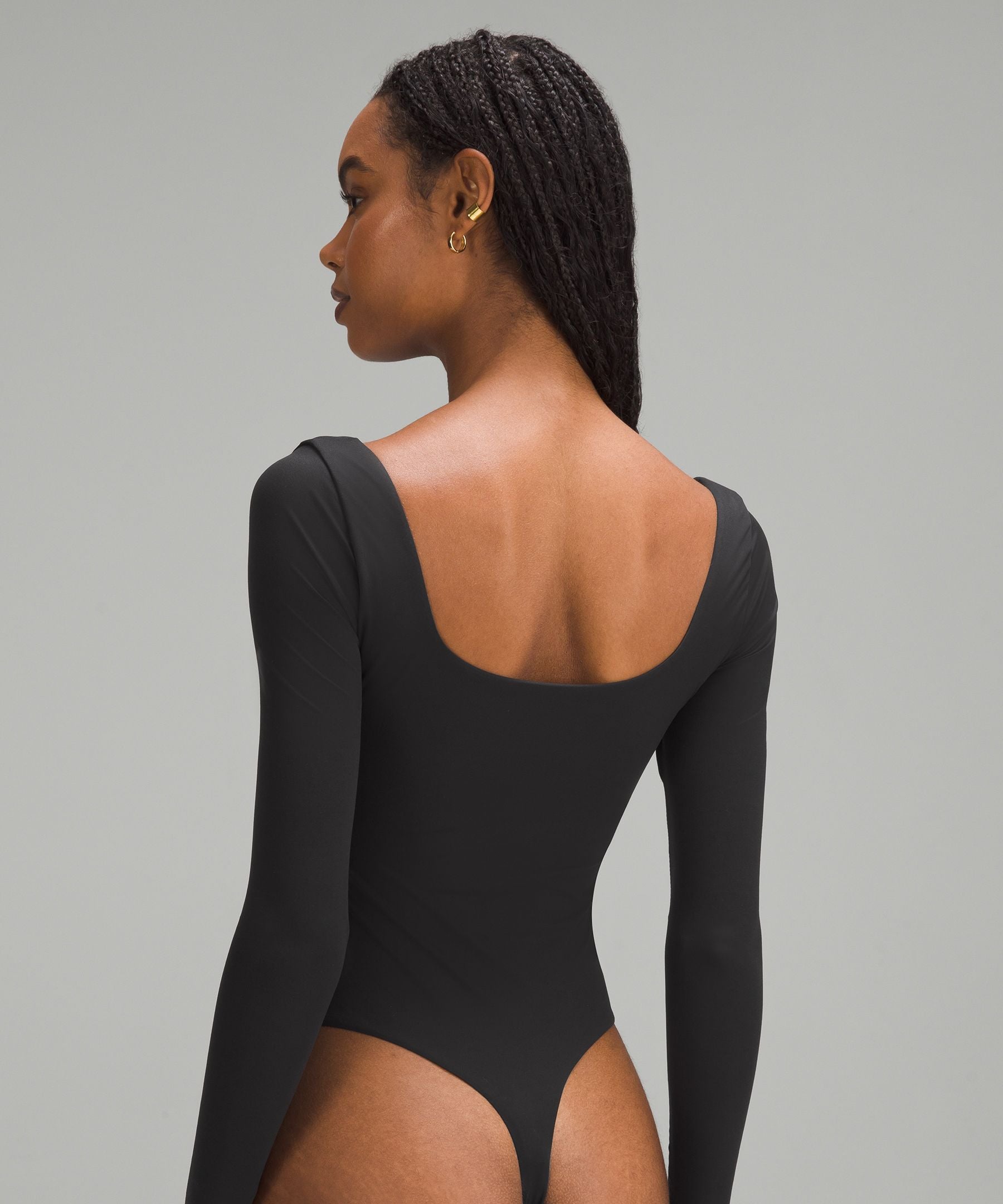 Lululemon Wundermost Ultra-Soft Nulu Square-Neck Long-Sleeve Bodysuit