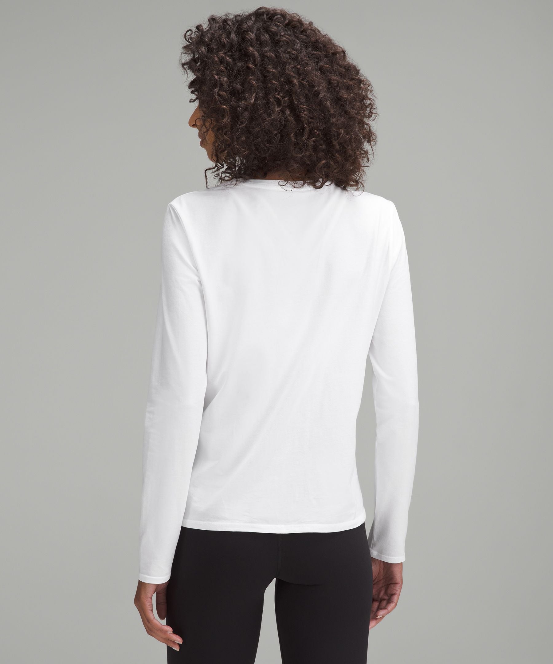 Lululemon Women's Organic Cotton Crewneck Long-Sleeve Shirt