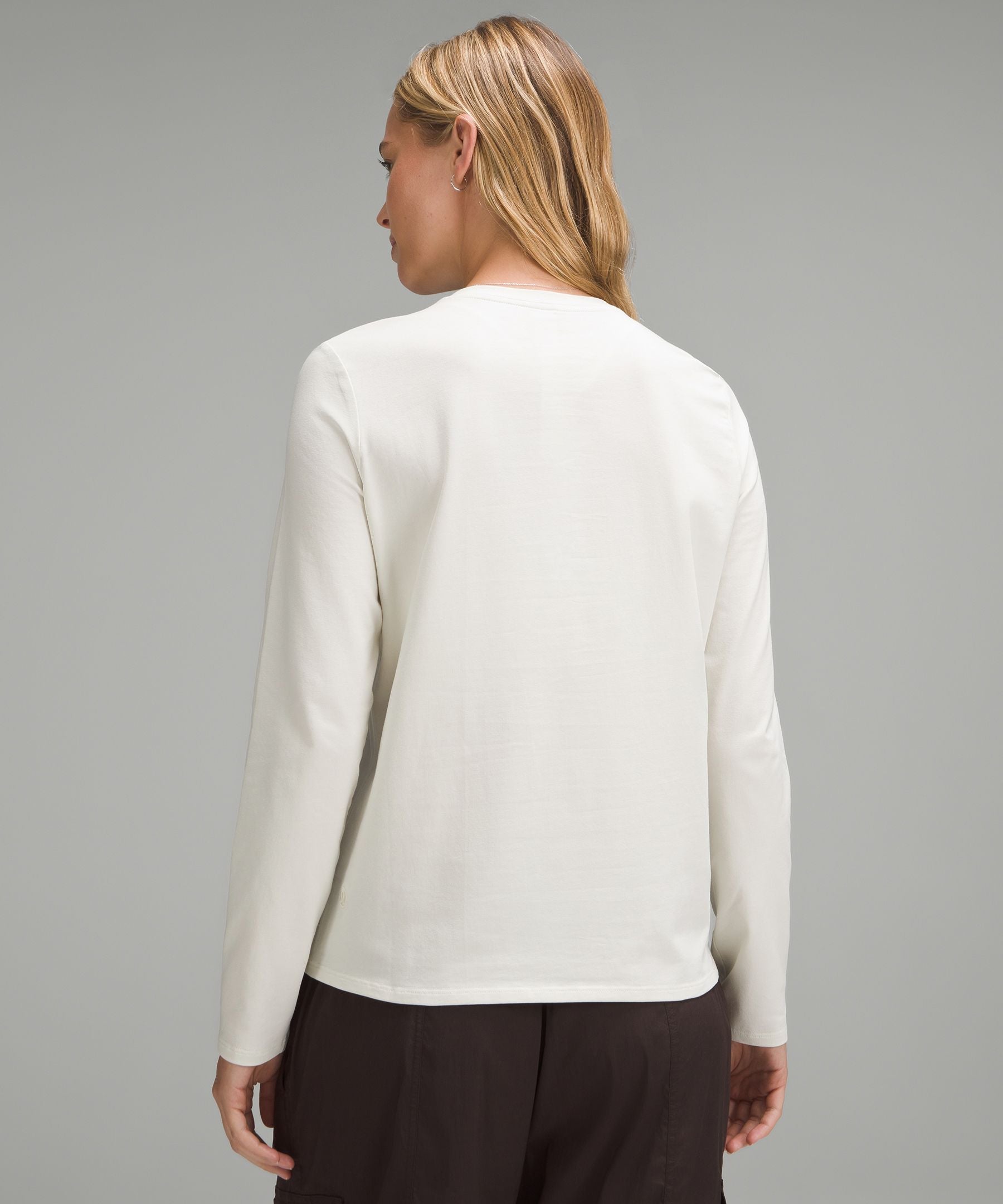 Lululemon Women's Organic Cotton Crewneck Long-Sleeve Shirt