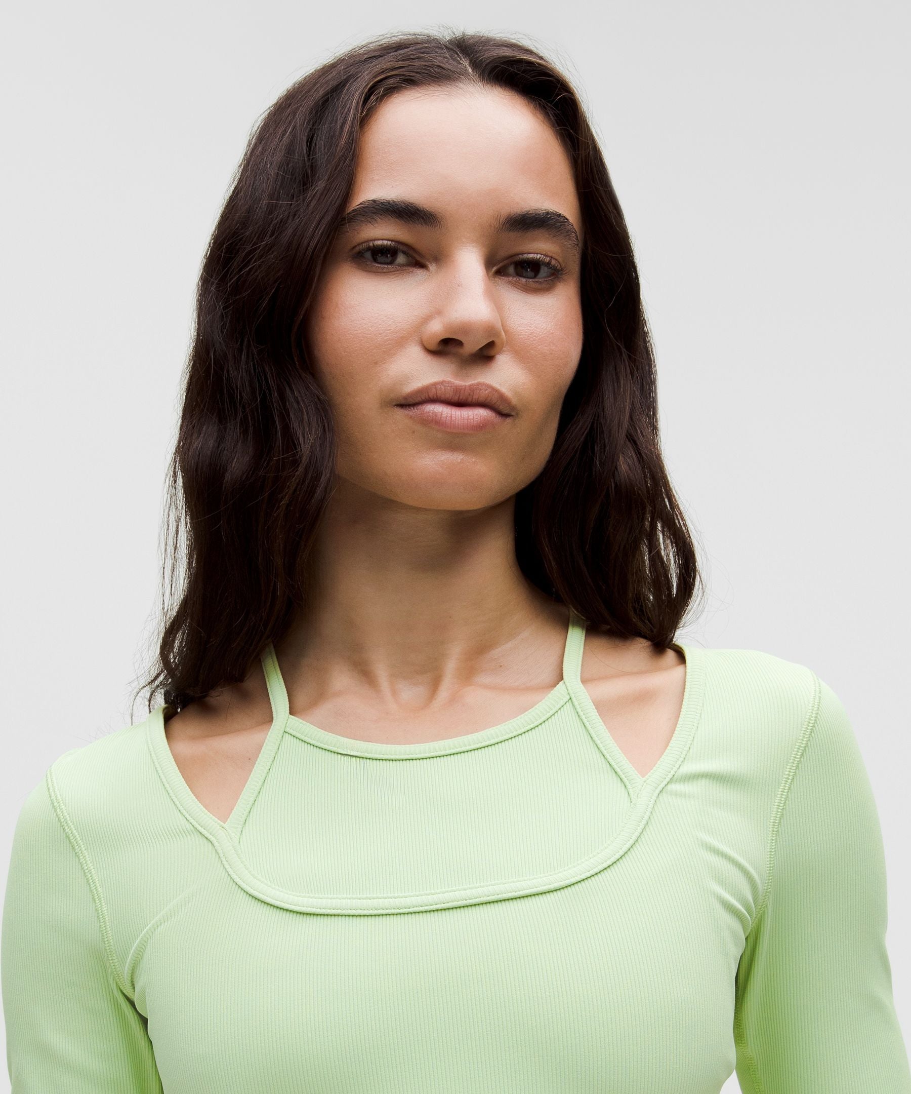 Lululemon Women's Layered-Look Ribbed Short-Sleeve Shirt