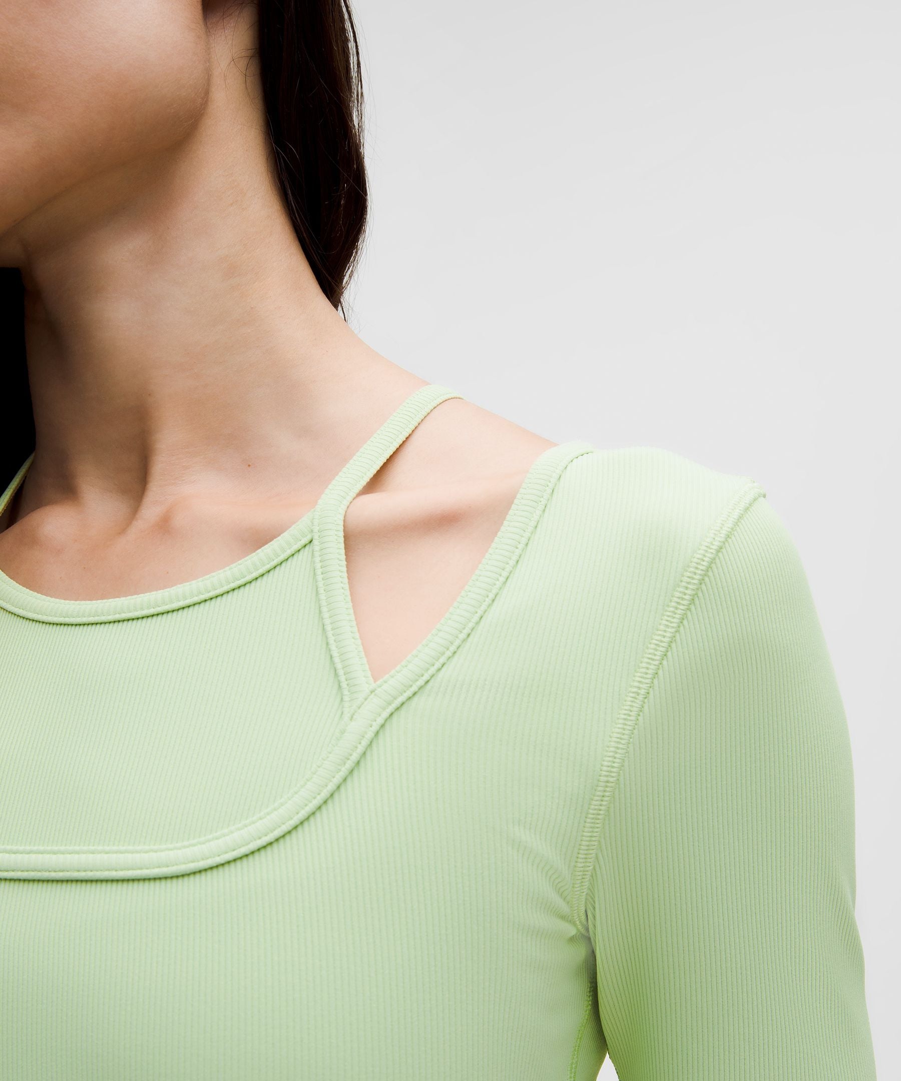 Lululemon Women's Layered-Look Ribbed Short-Sleeve Shirt