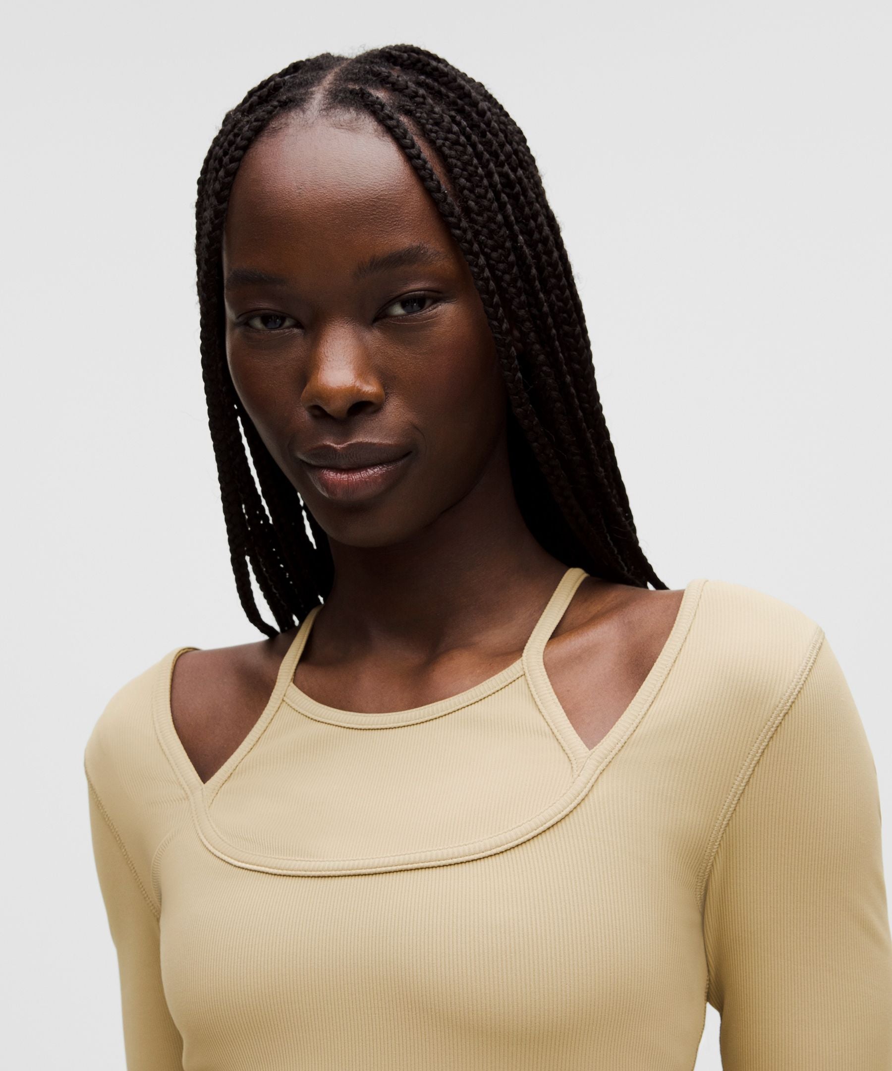 Lululemon Women's Layered-Look Ribbed Short-Sleeve Shirt