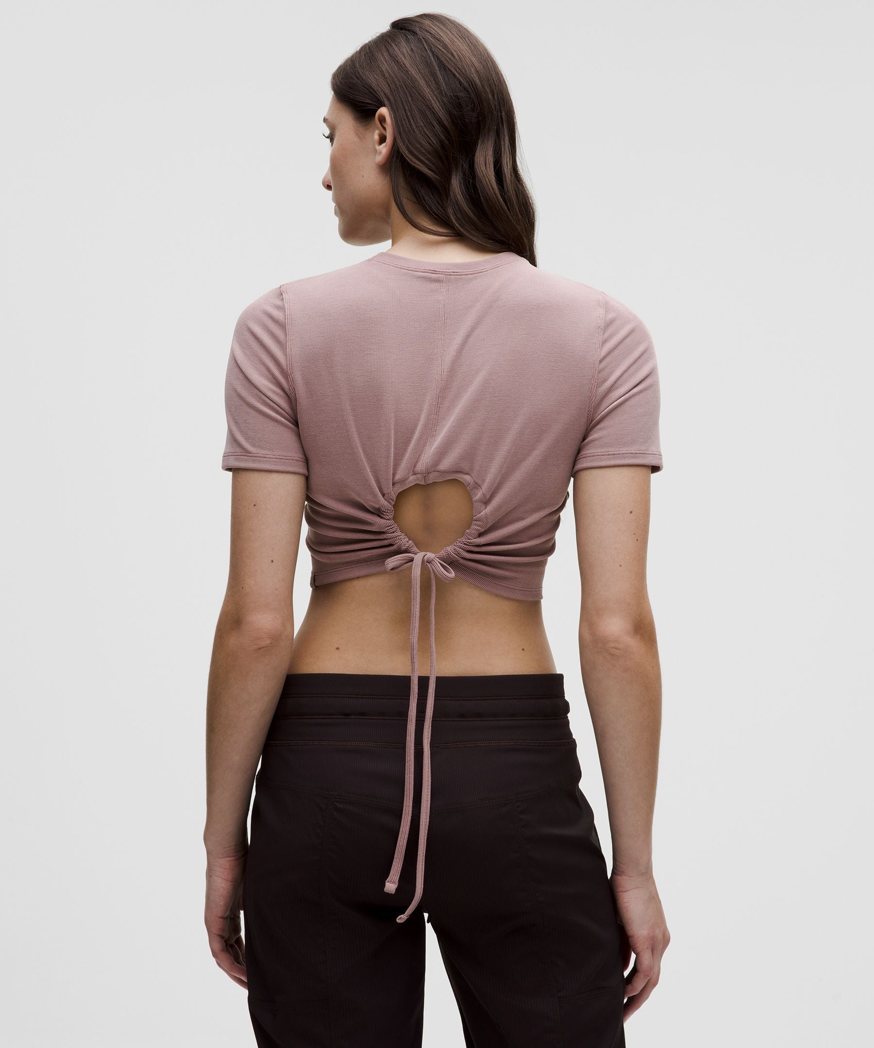 Lululemon Women's Soft Ribbed Keyhole Short-Sleeve Shirt