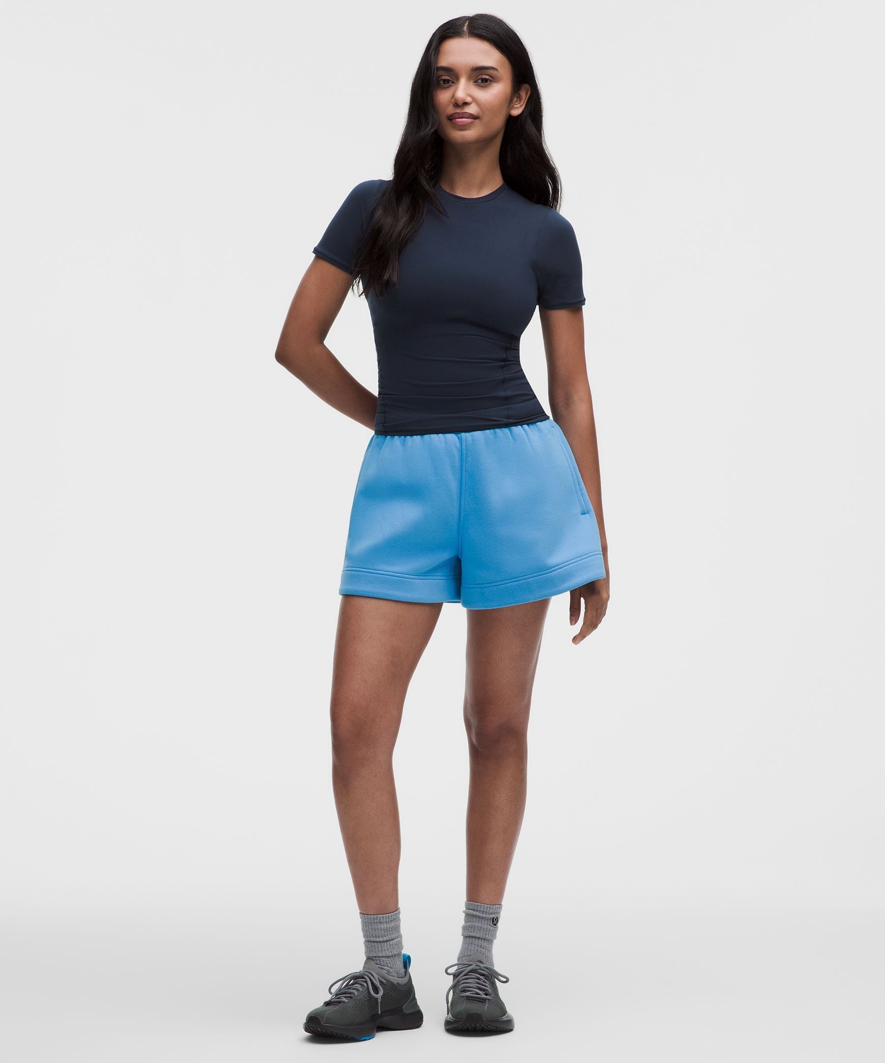 Lululemon Women's Wundermost Ultra-Soft Nulu Hip-Length Crewneck Shirt
