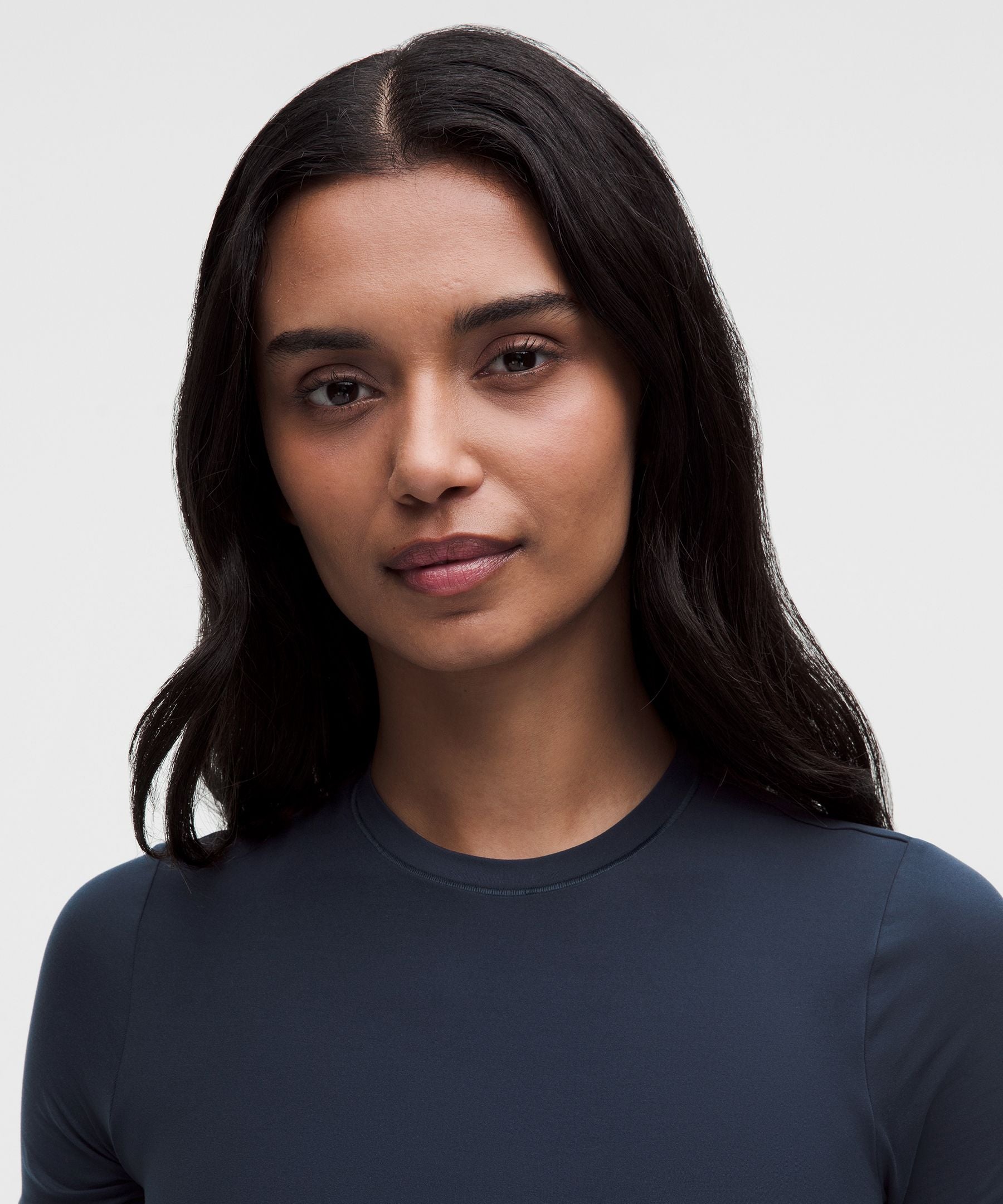 Lululemon Women's Wundermost Ultra-Soft Nulu Hip-Length Crewneck Shirt