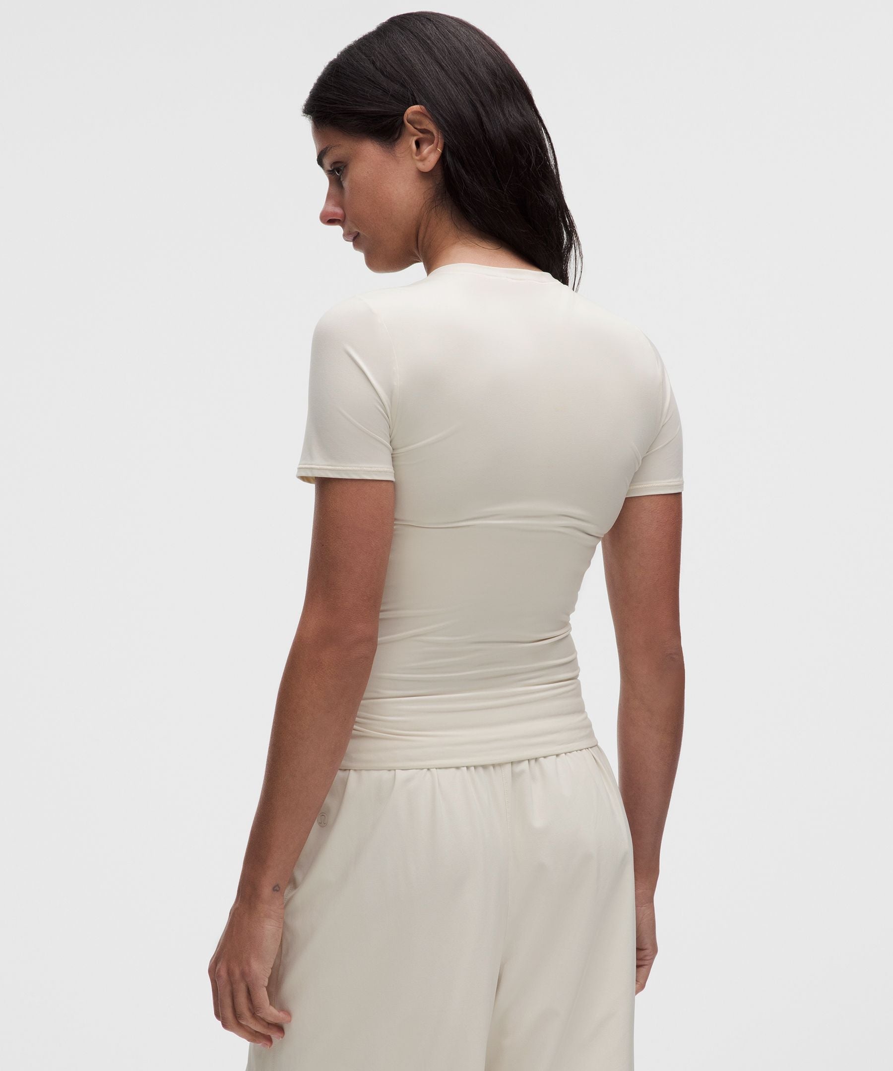 Lululemon Women's Wundermost Ultra-Soft Nulu Hip-Length Crewneck Shirt