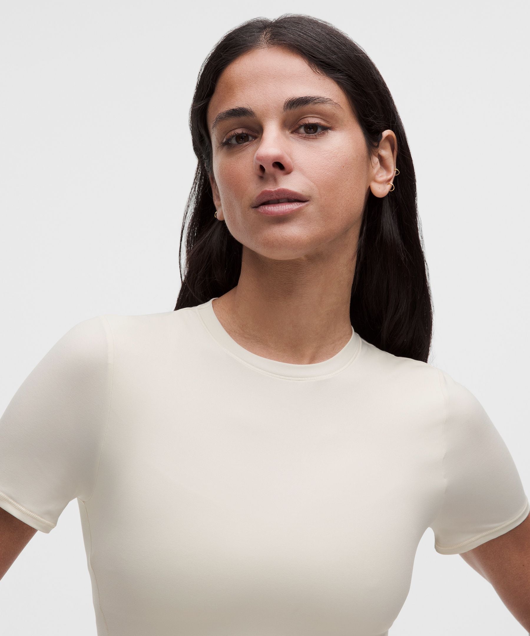 Lululemon Women's Wundermost Ultra-Soft Nulu Hip-Length Crewneck Shirt
