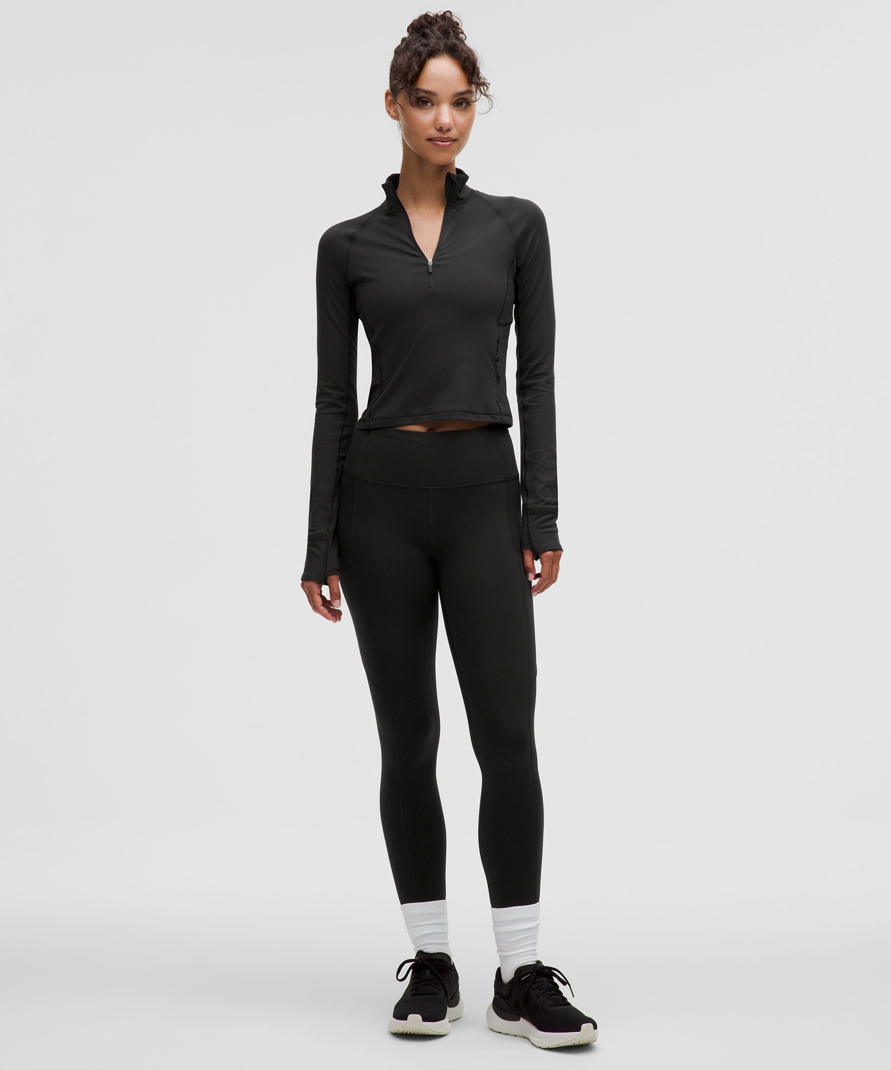 Lululemon Women's It's Rulu Cropped Half Zip *Updated
