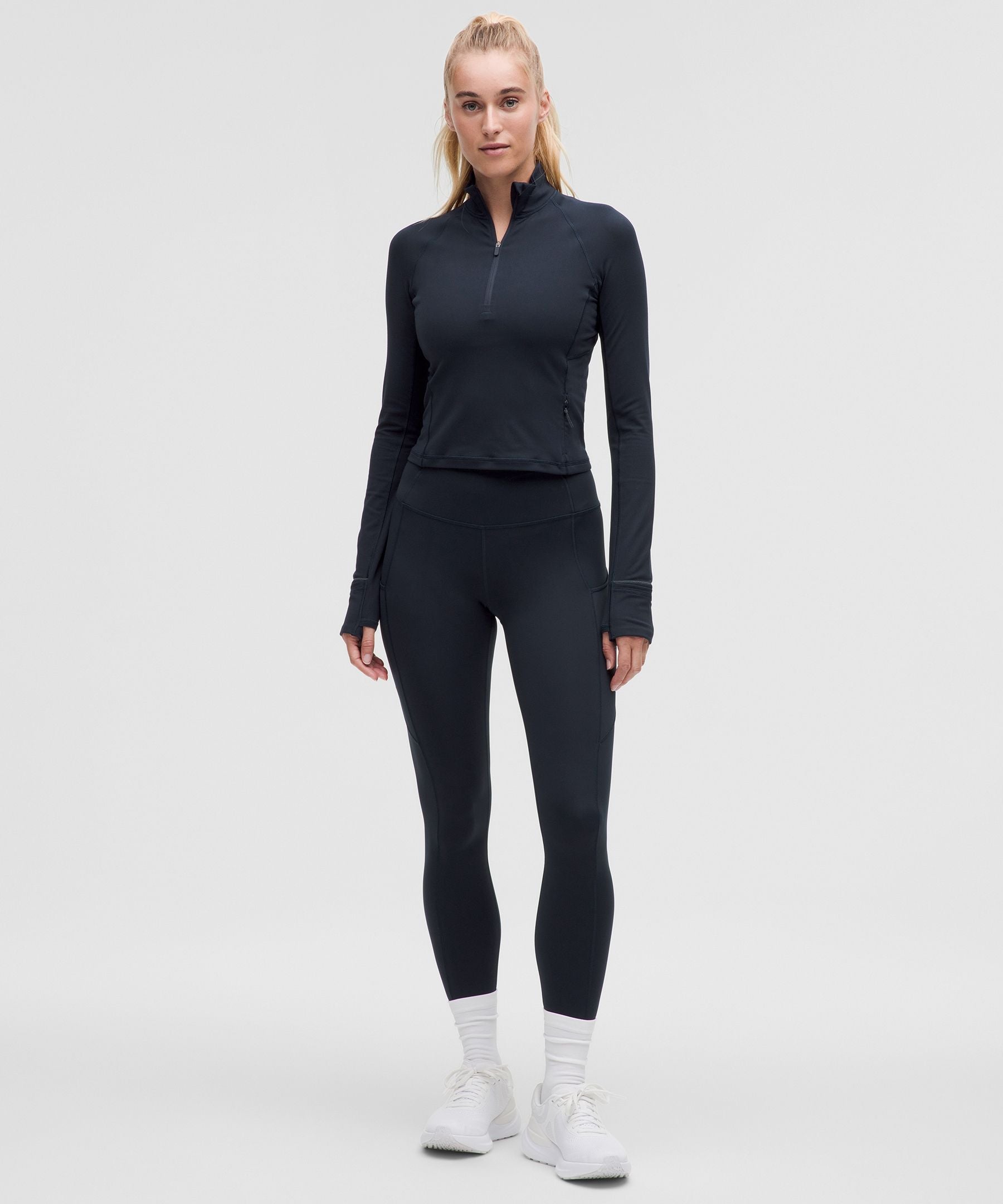 Lululemon Women's It's Rulu Cropped Half Zip *Updated