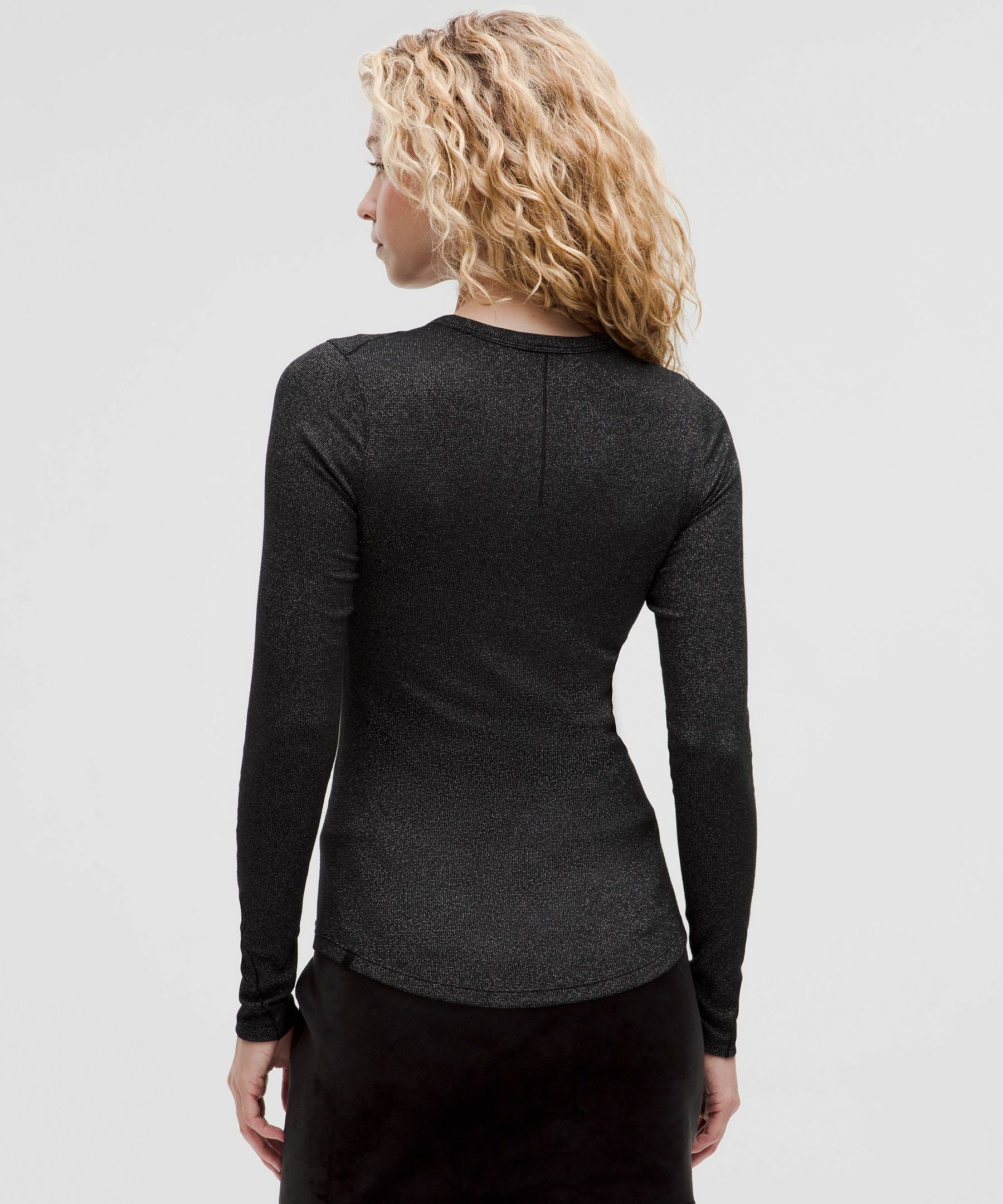 Lululemon Women's Hold Tight Long-Sleeve Shirt *Sparkle