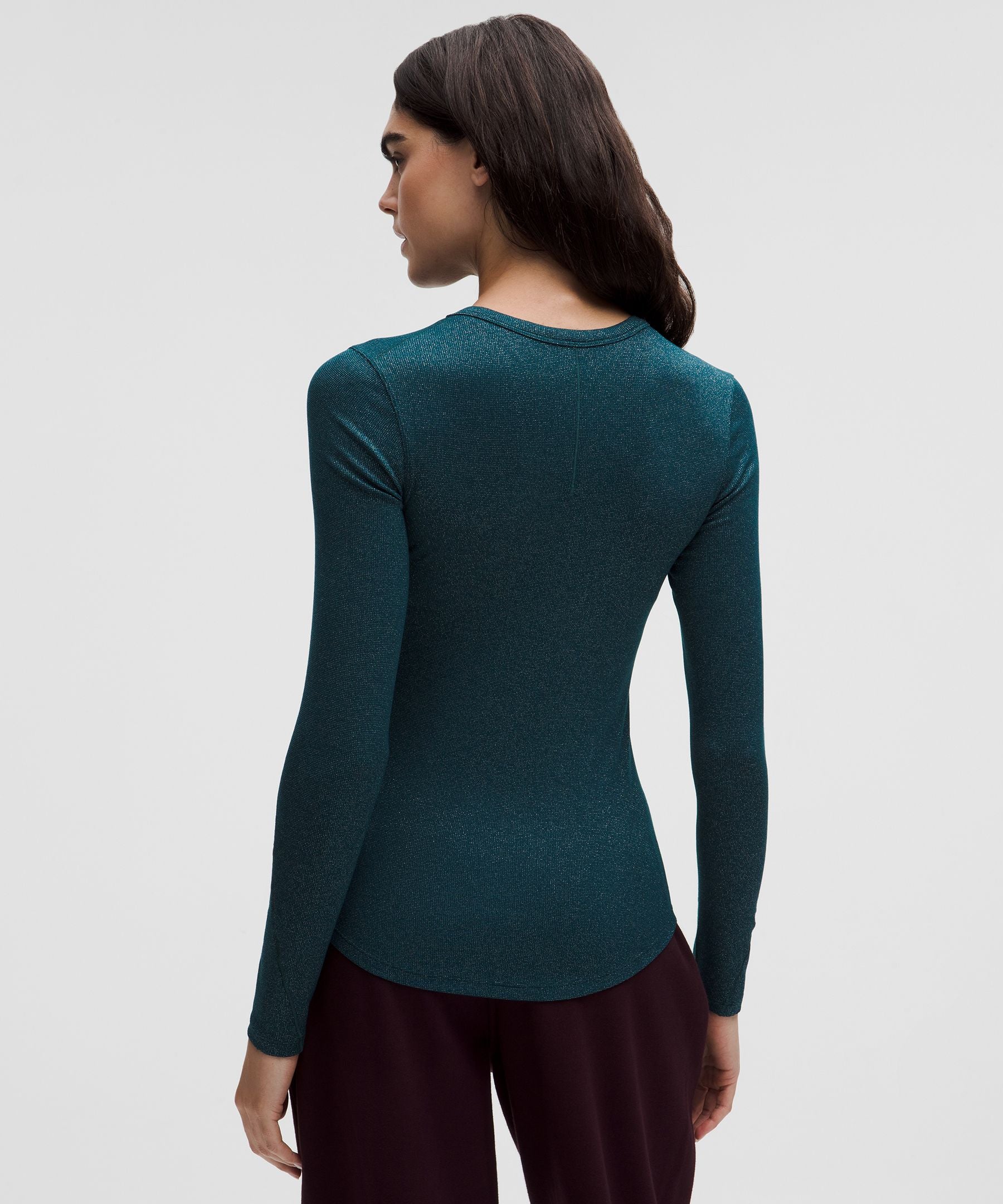 Lululemon Women's Hold Tight Long-Sleeve Shirt *Sparkle