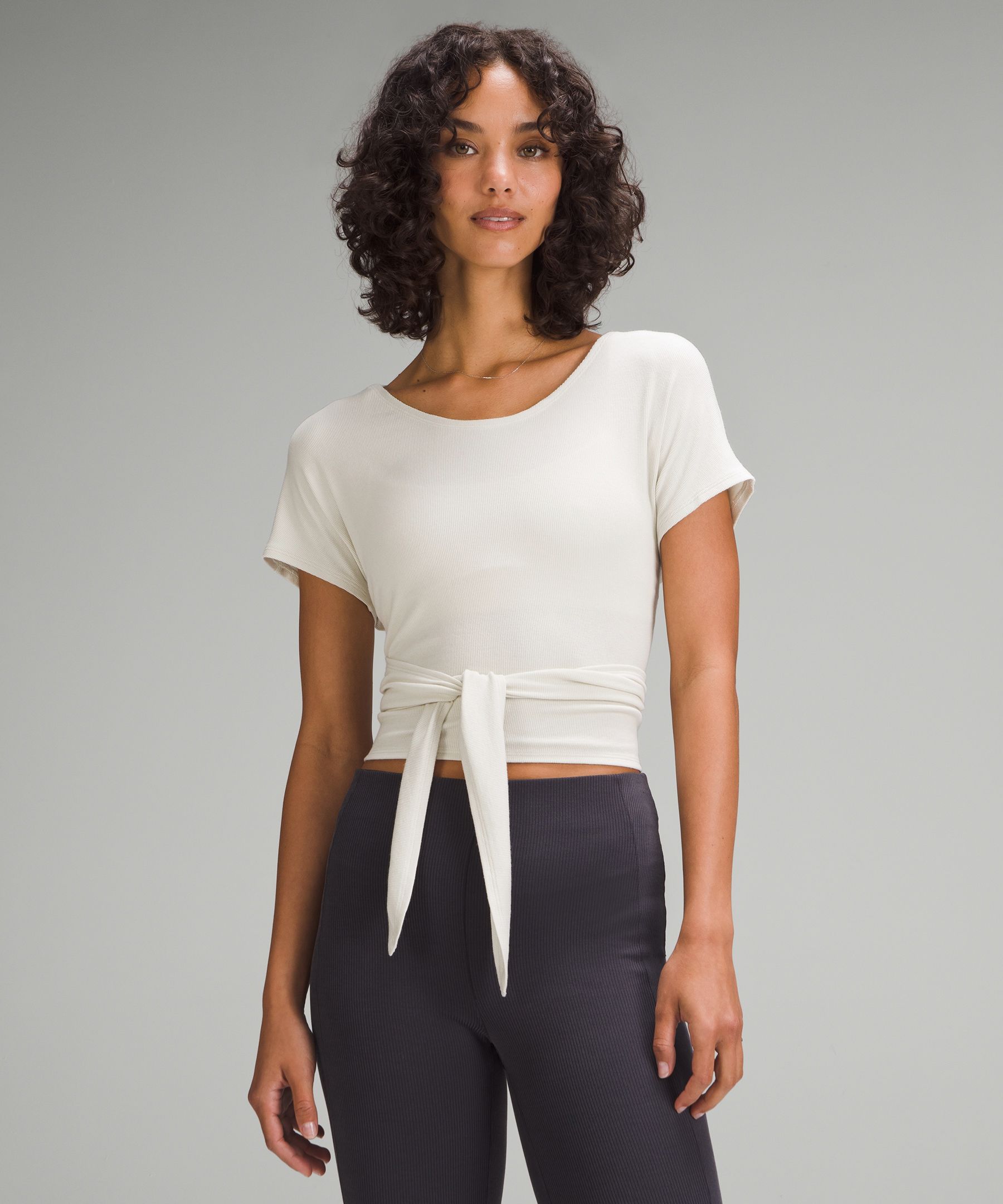 Lululemon Women's Adjustable Ties Short-Sleeve Shirt