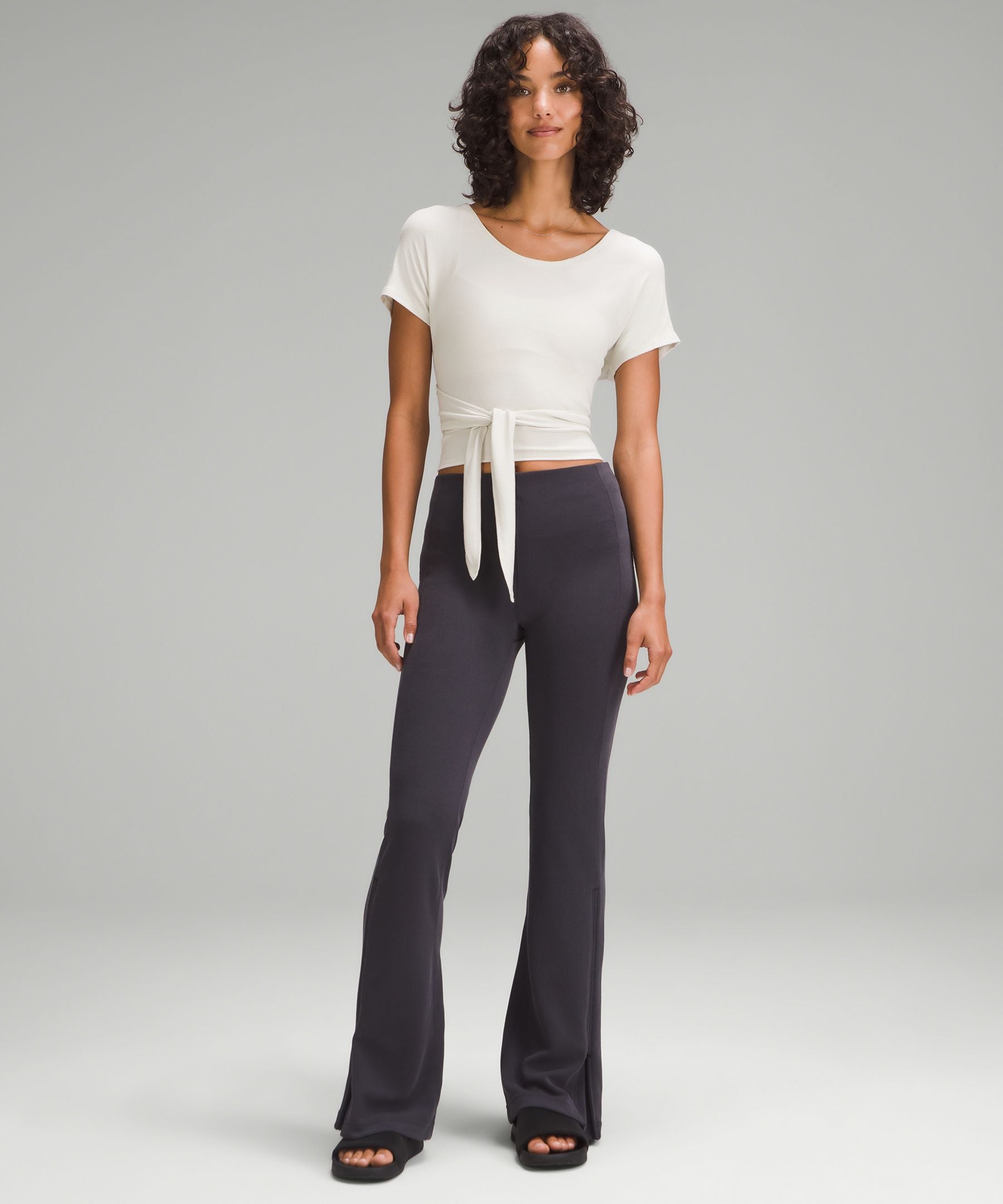 Lululemon Women's Adjustable Ties Short-Sleeve Shirt