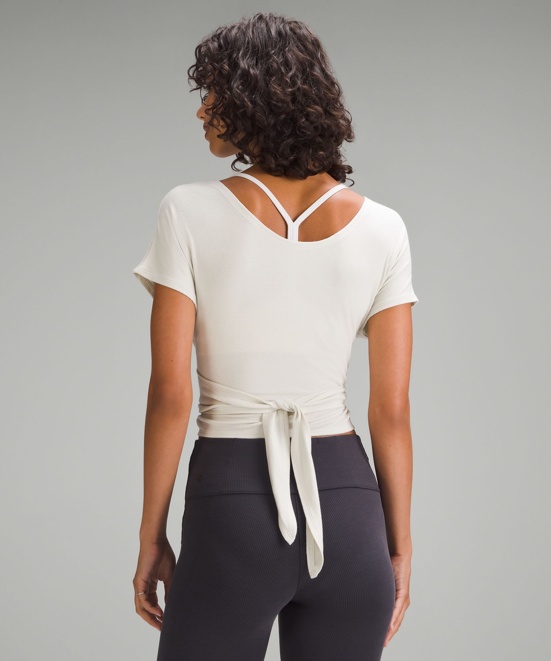 Lululemon Women's Adjustable Ties Short-Sleeve Shirt