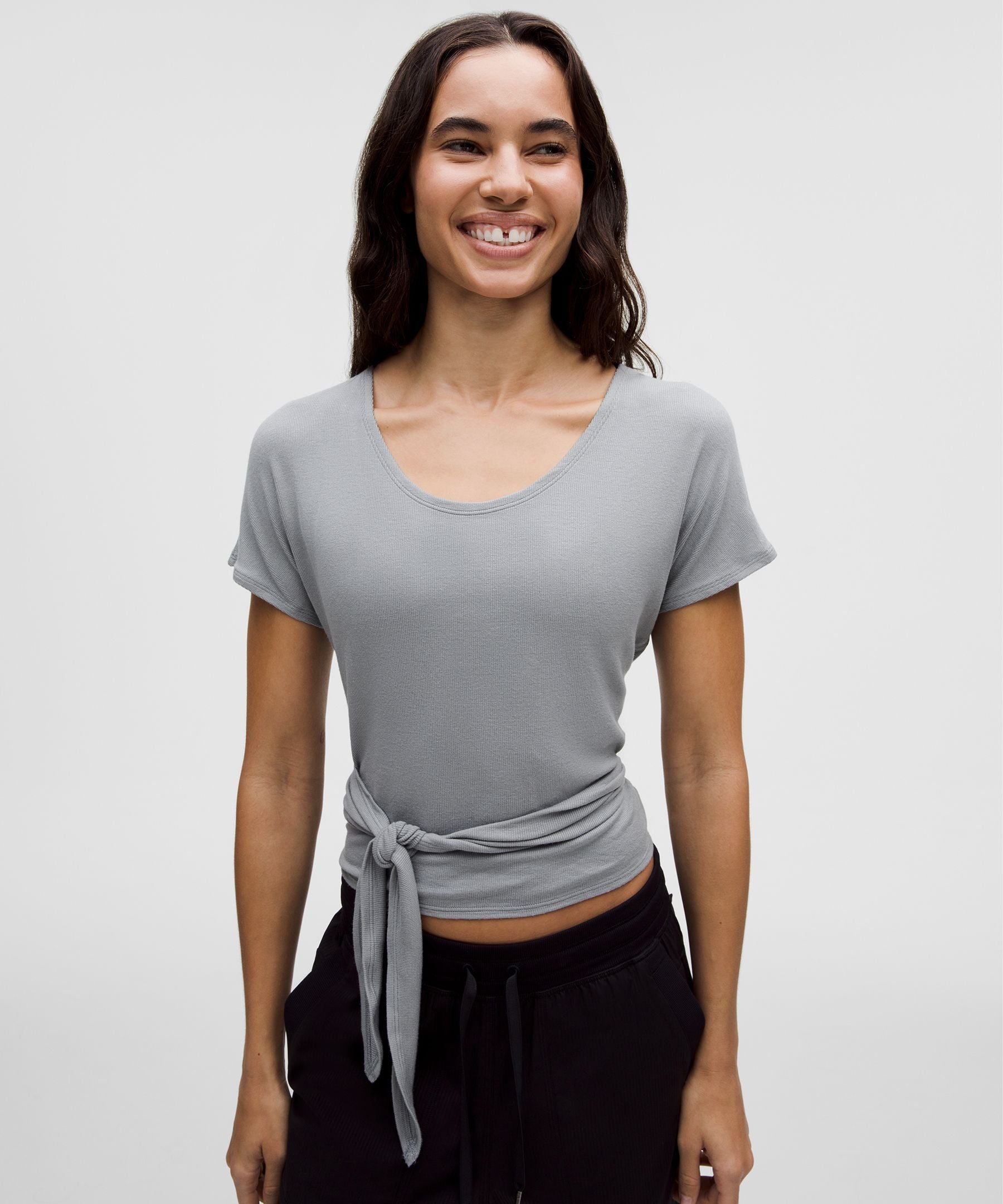 Lululemon Women's Adjustable Ties Short-Sleeve Shirt