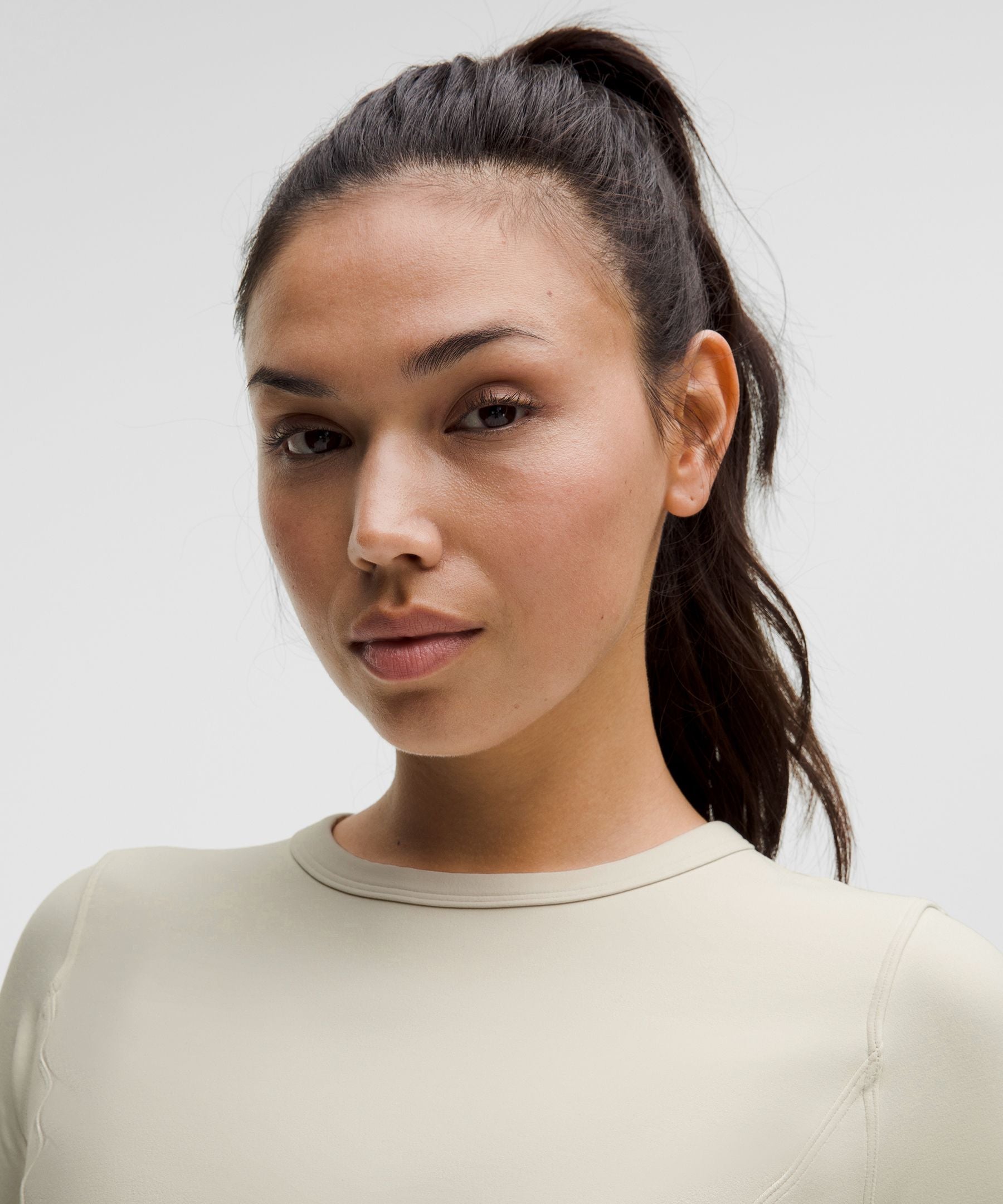 Lululemon Women's Cropped Nulu Twist-Hem Short-Sleeve Shirt