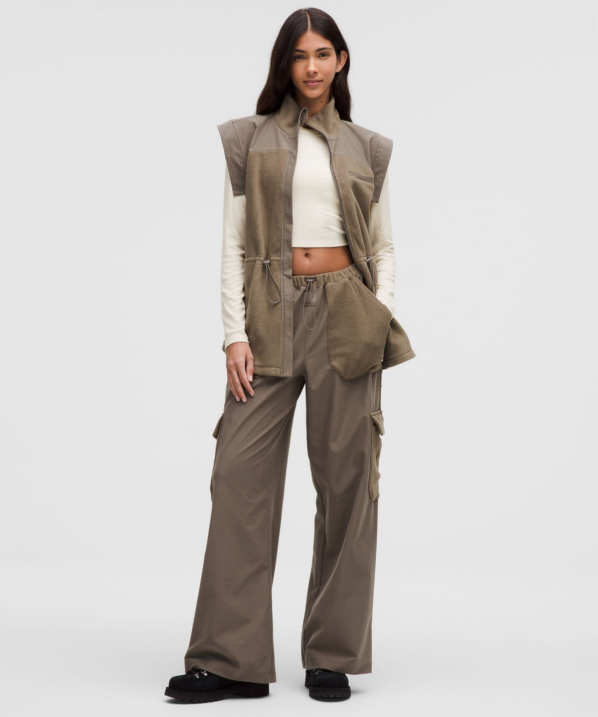 Lululemon Women's Hold Tight Straight-Hem Cropped Long-Sleeve Shirt