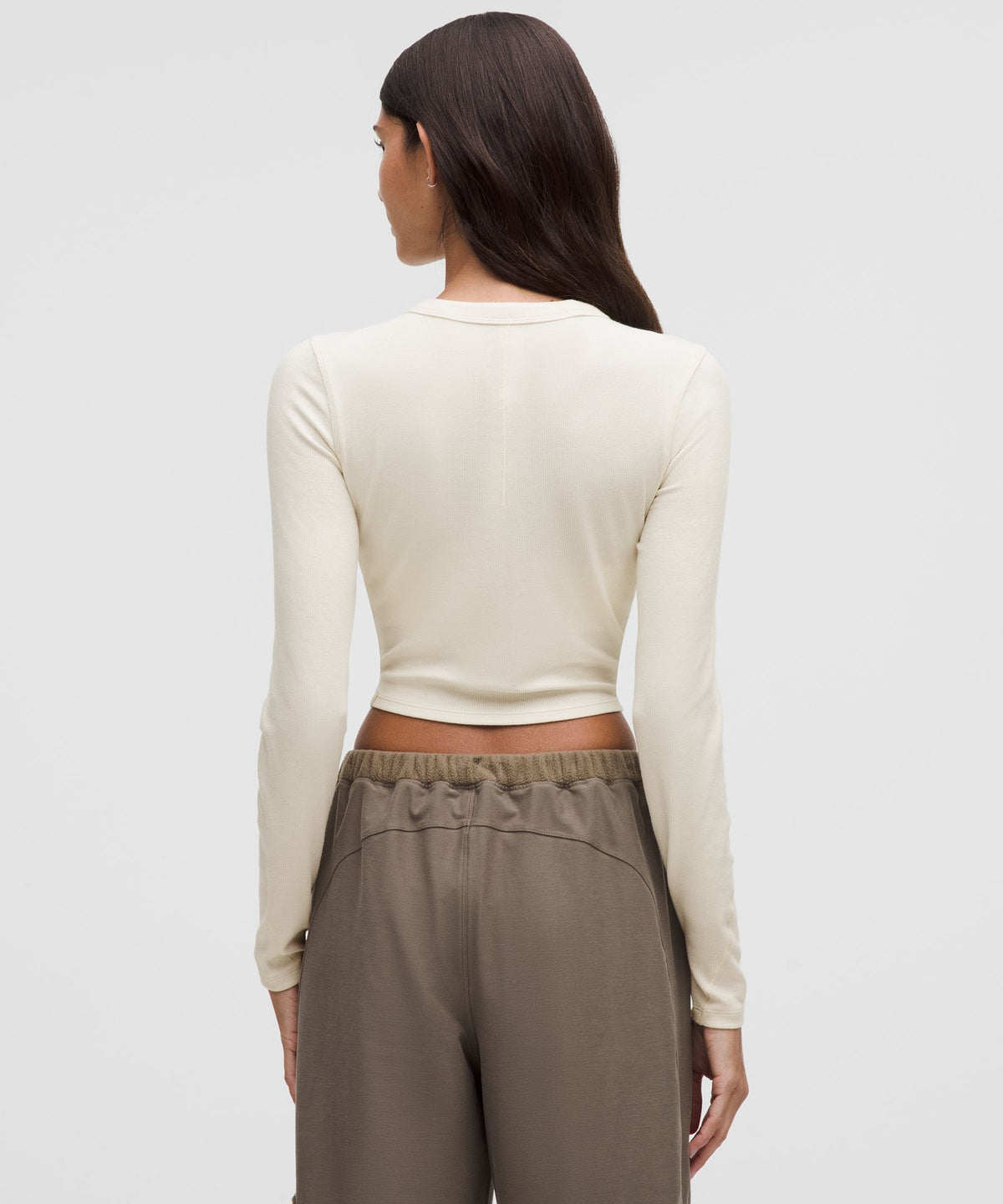 Lululemon Women's Hold Tight Straight-Hem Cropped Long-Sleeve Shirt