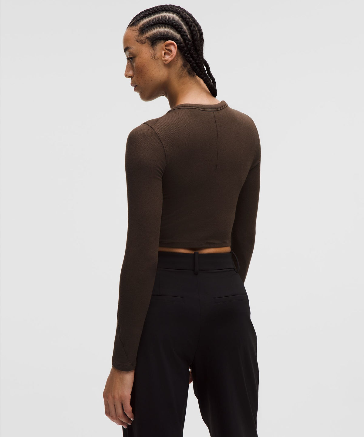 Lululemon Women's Hold Tight Straight-Hem Cropped Long-Sleeve Shirt