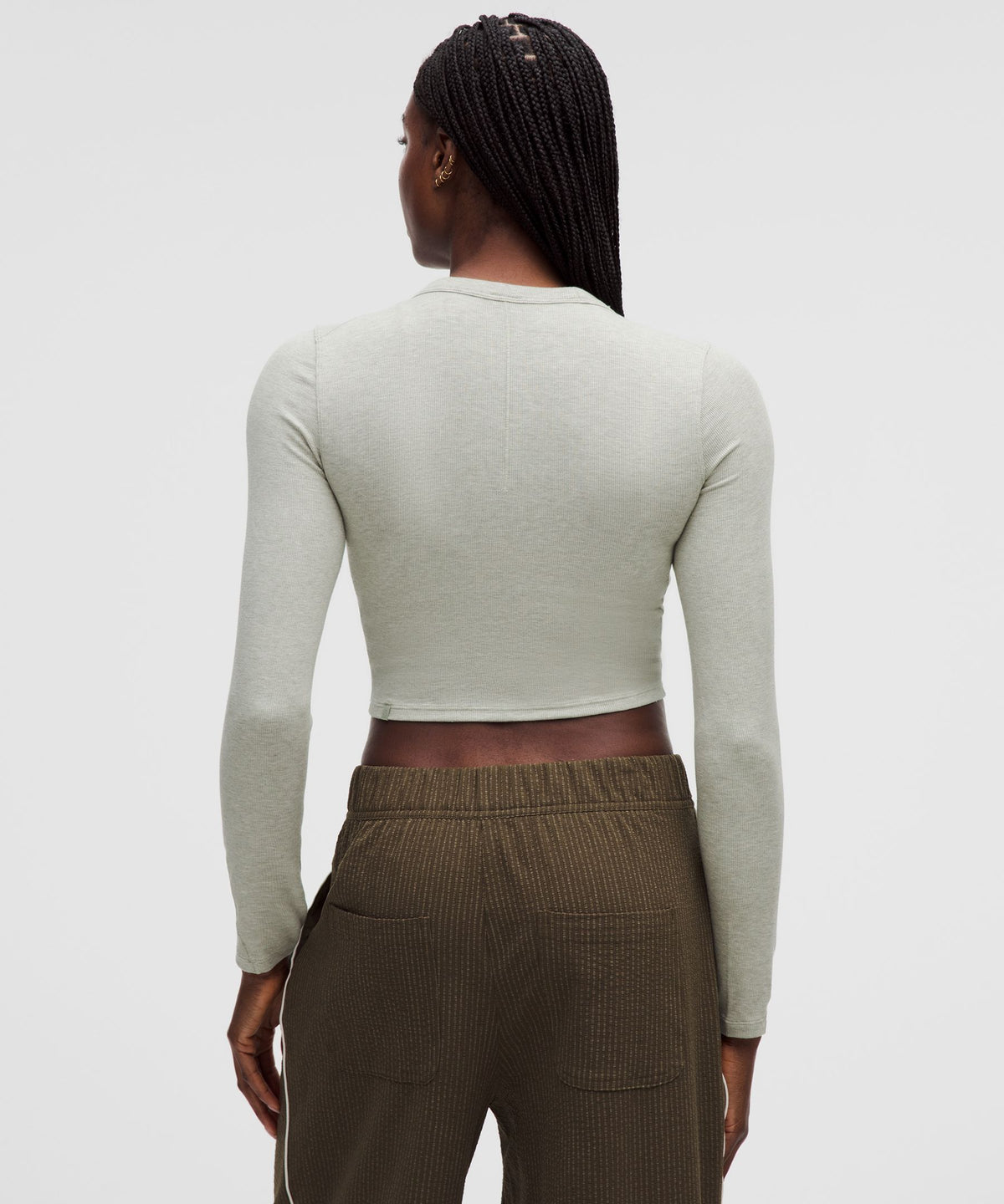 Lululemon Women's Hold Tight Straight-Hem Cropped Long-Sleeve Shirt