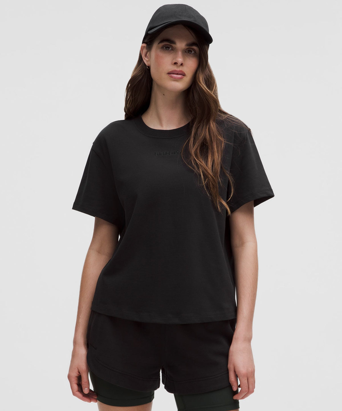 Lululemon Women's Relaxed-Fit Cotton Jersey T-Shirt *Wordmark