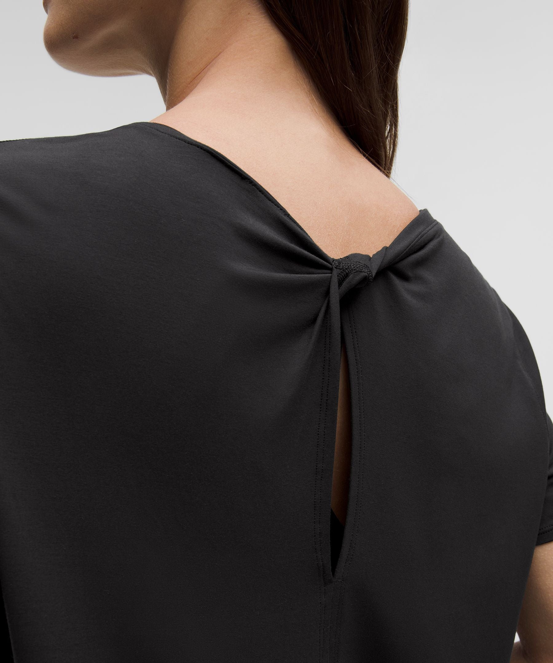 Lululemon Women's Modal-Silk Twist-Back Short-Sleeve Shirt