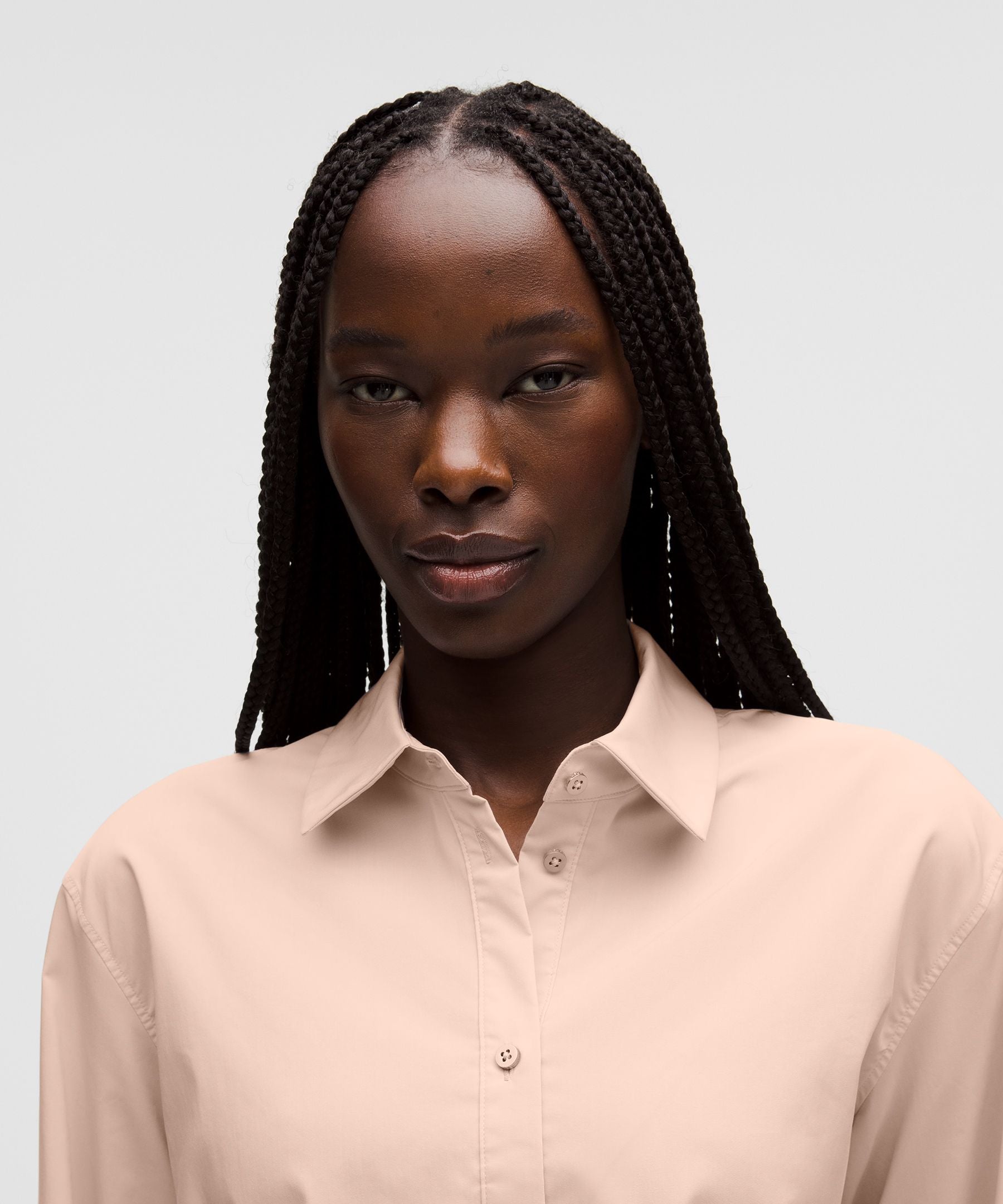 Lululemon Women's Cropped Poplin Button-Up Top