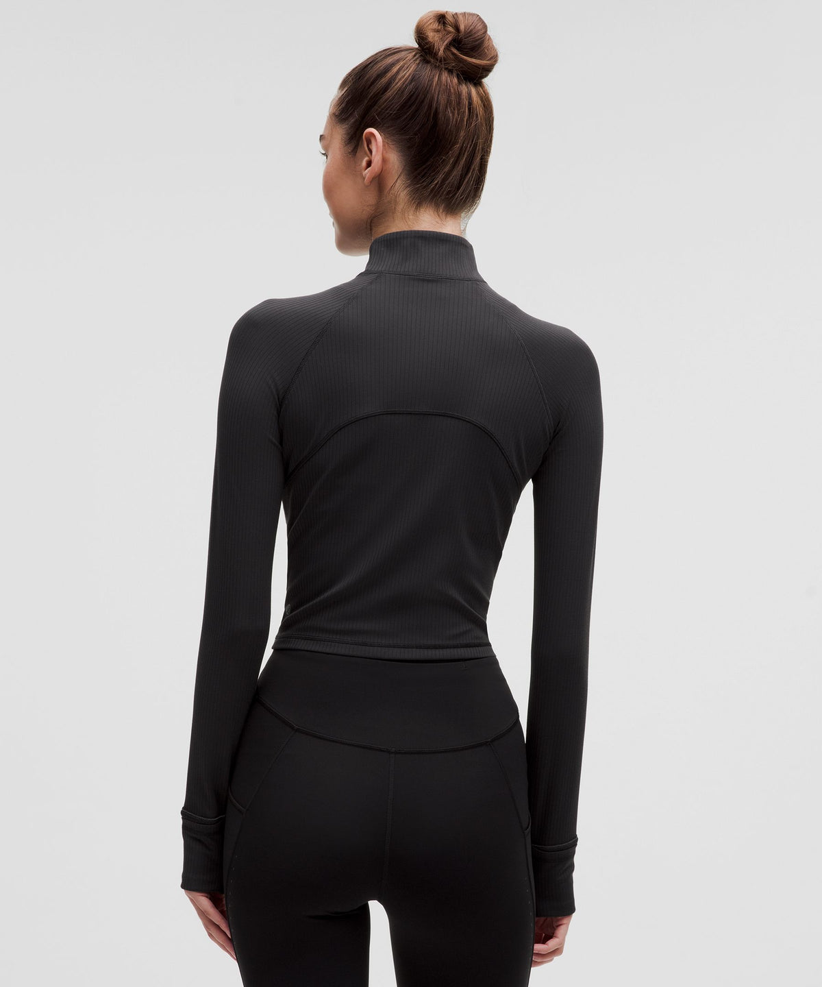 Lululemon Women's It's Rulu Ribbed Cropped Half Zip *Updated
