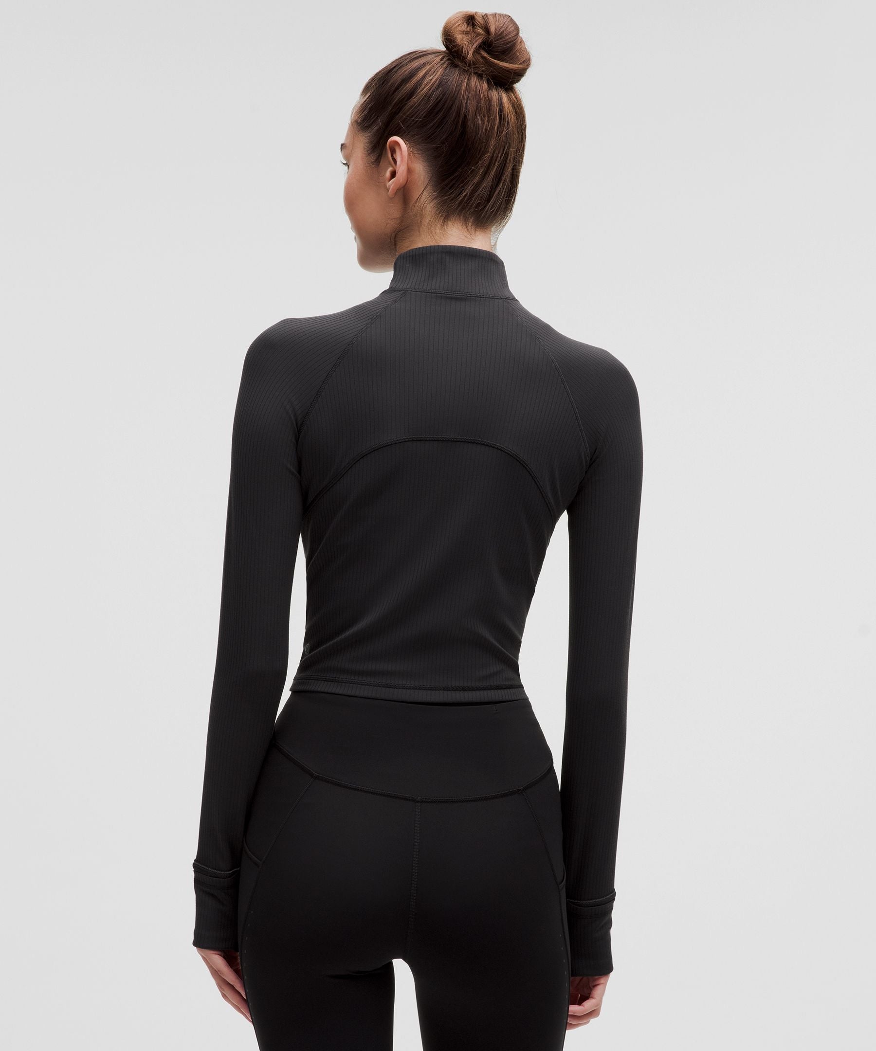 Lululemon It's Rulu Ribbed Cropped Half Zip *Updated