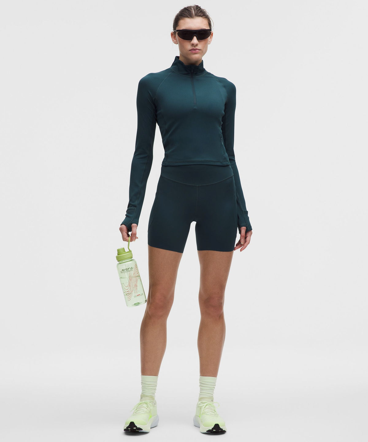 Lululemon Women's It's Rulu Ribbed Cropped Half Zip *Updated
