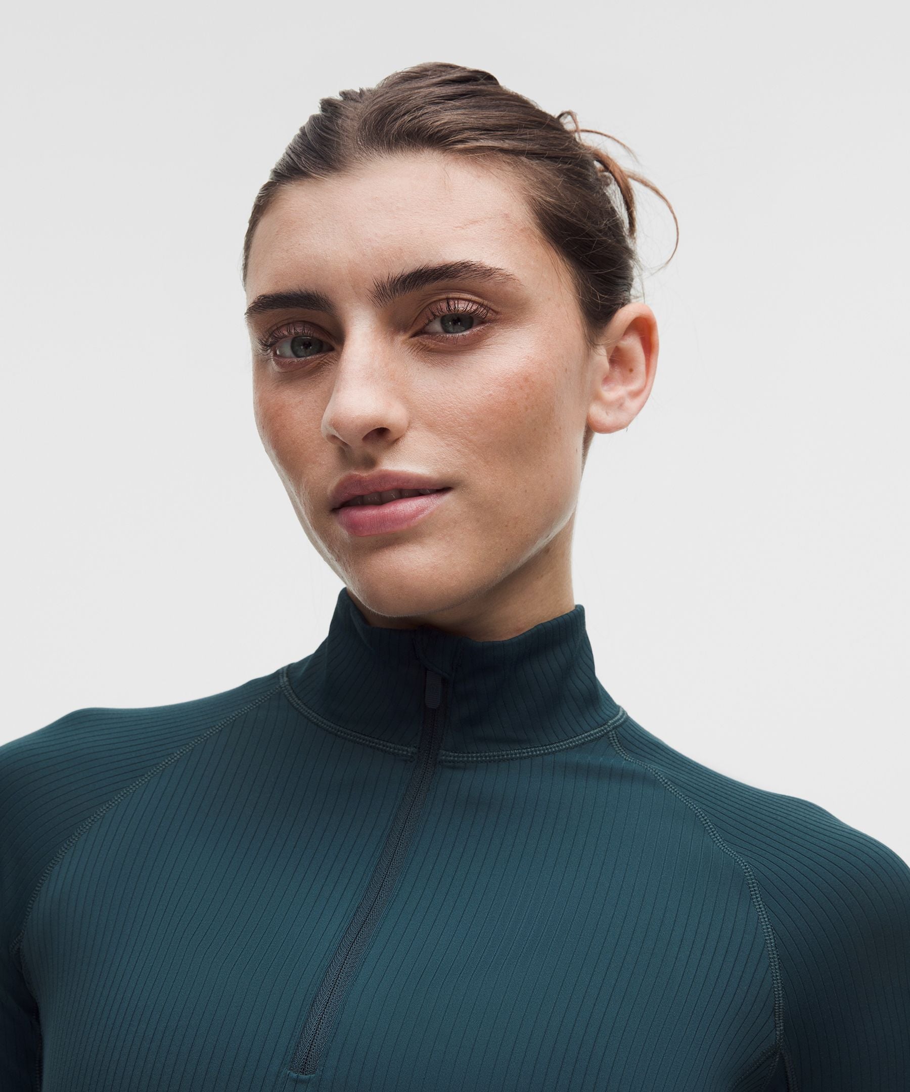 Lululemon Women's It's Rulu Ribbed Cropped Half Zip *Updated
