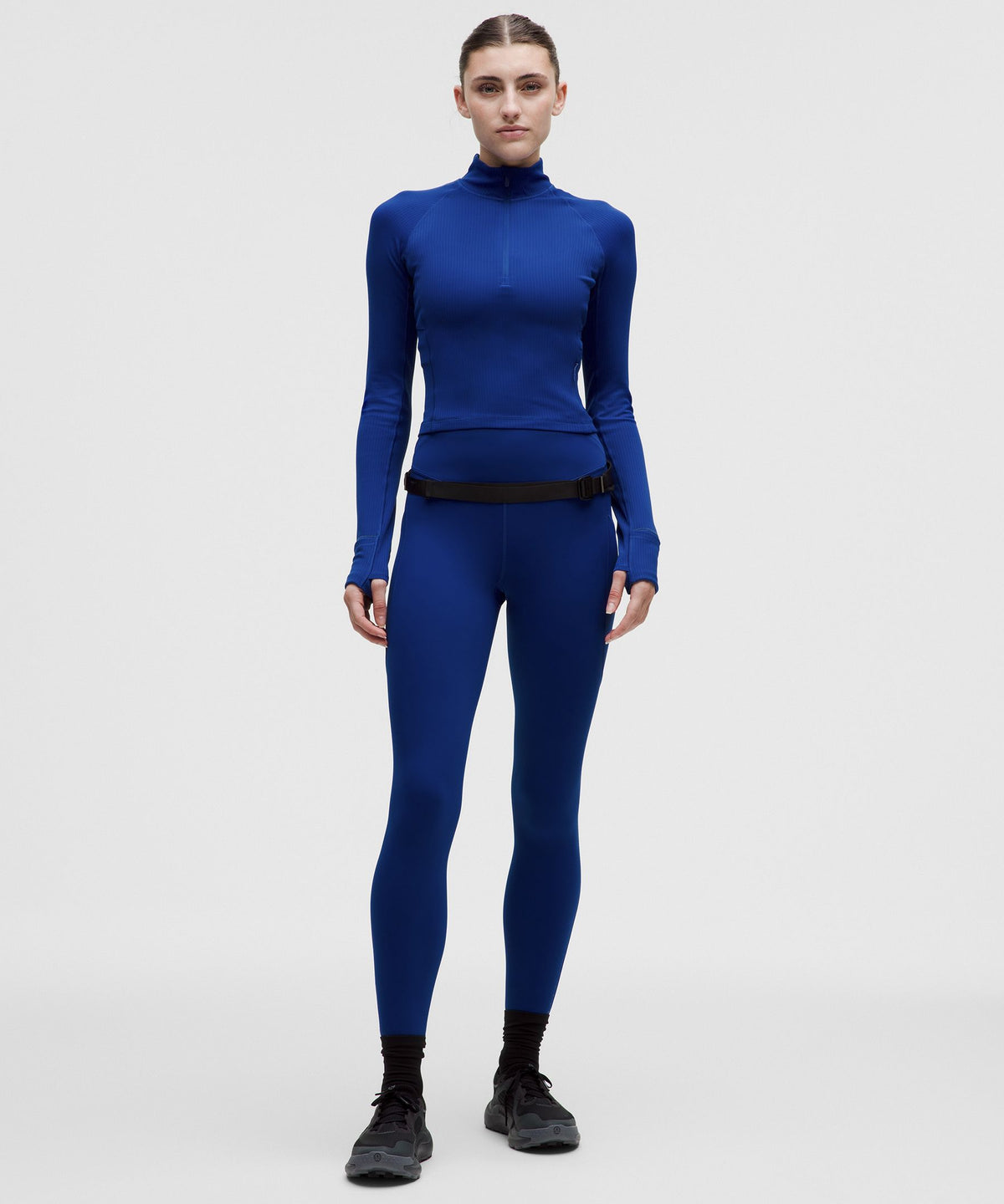Lululemon Women's It's Rulu Ribbed Cropped Half Zip *Updated