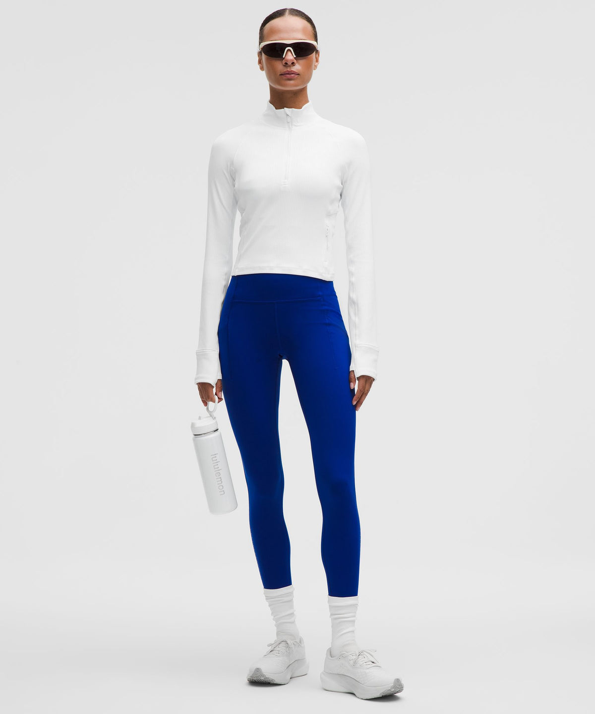 Lululemon Women's It's Rulu Ribbed Cropped Half Zip *Updated