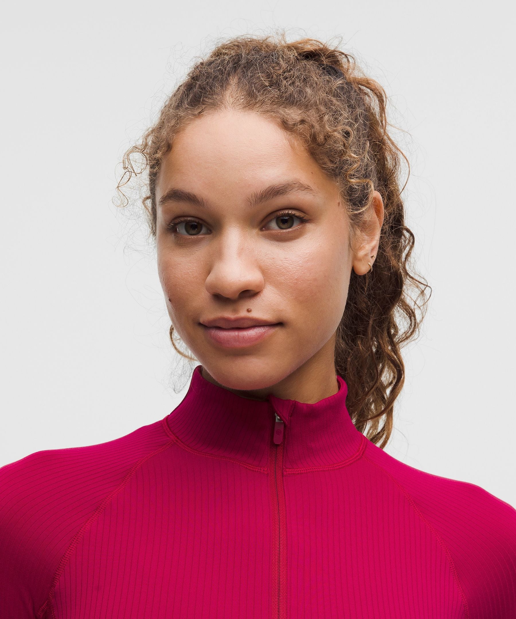 Lululemon Women's It's Rulu Ribbed Cropped Half Zip *Updated
