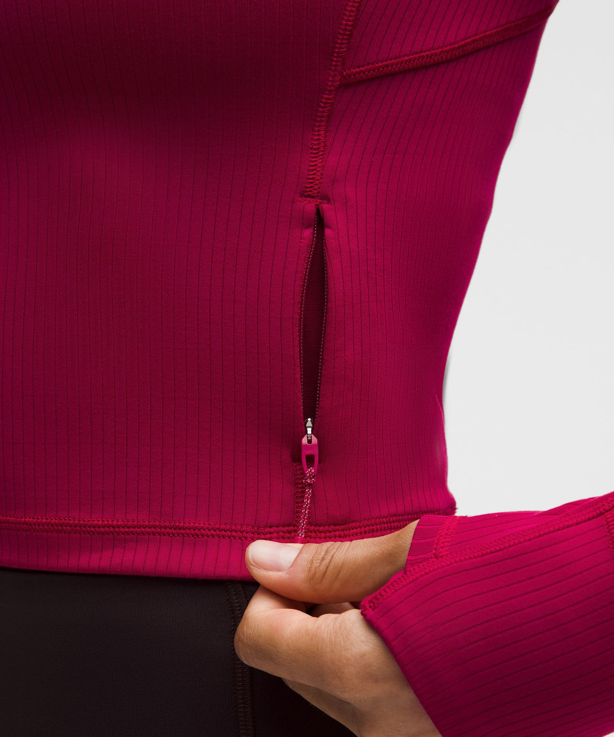 Lululemon Women's It's Rulu Ribbed Cropped Half Zip *Updated