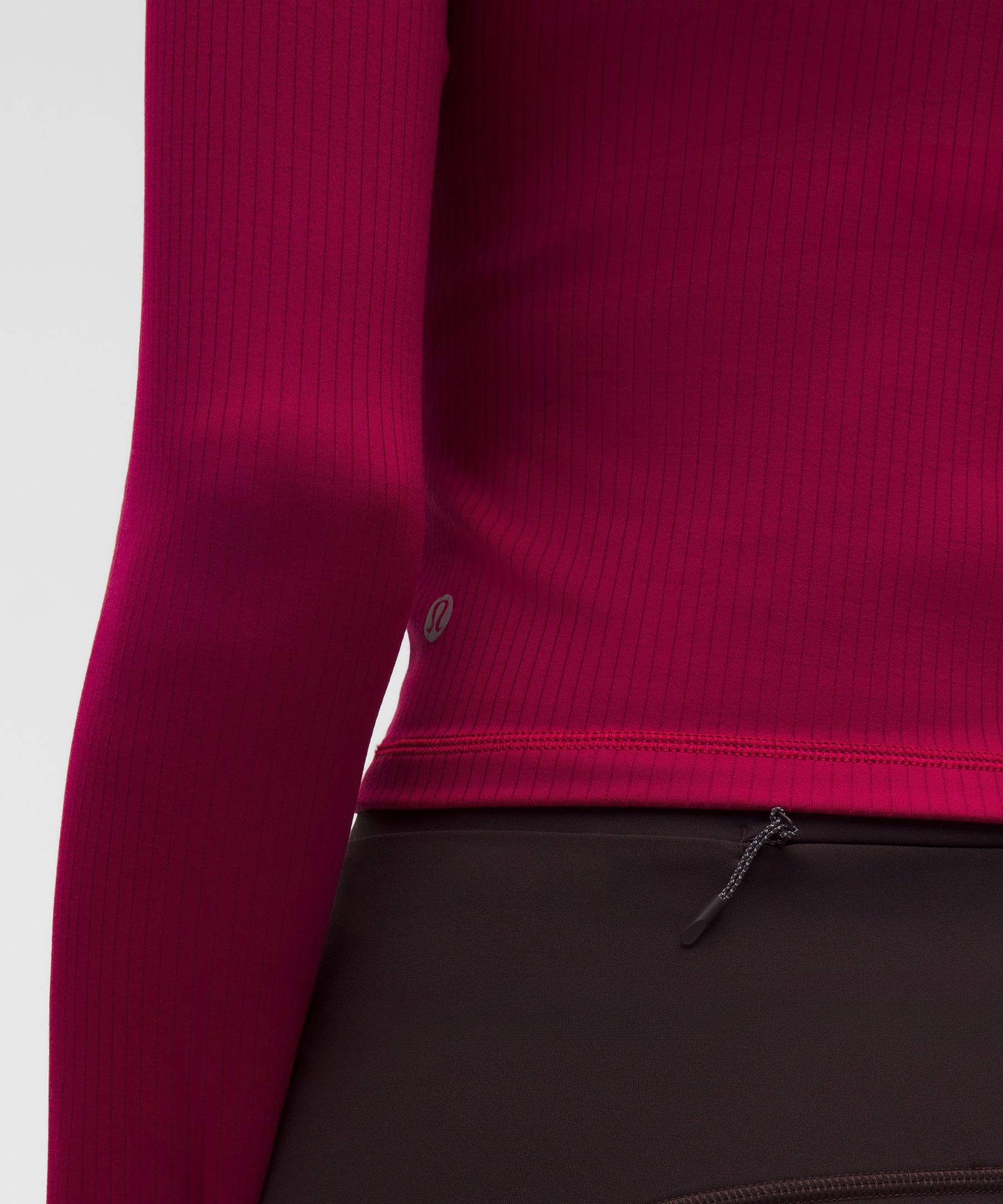 Lululemon Women's It's Rulu Ribbed Cropped Half Zip *Updated